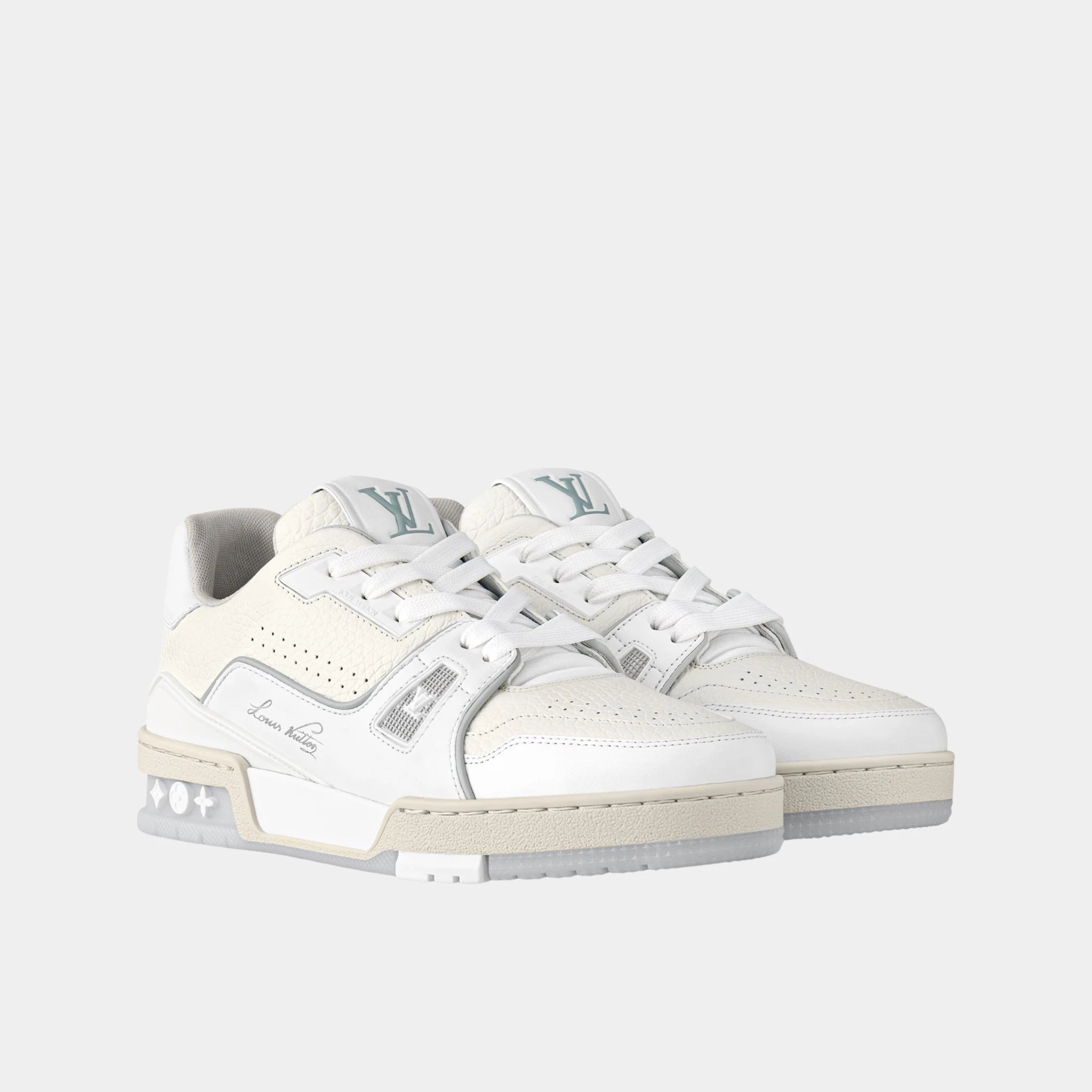 LV Trainer Sneaker, White, Front