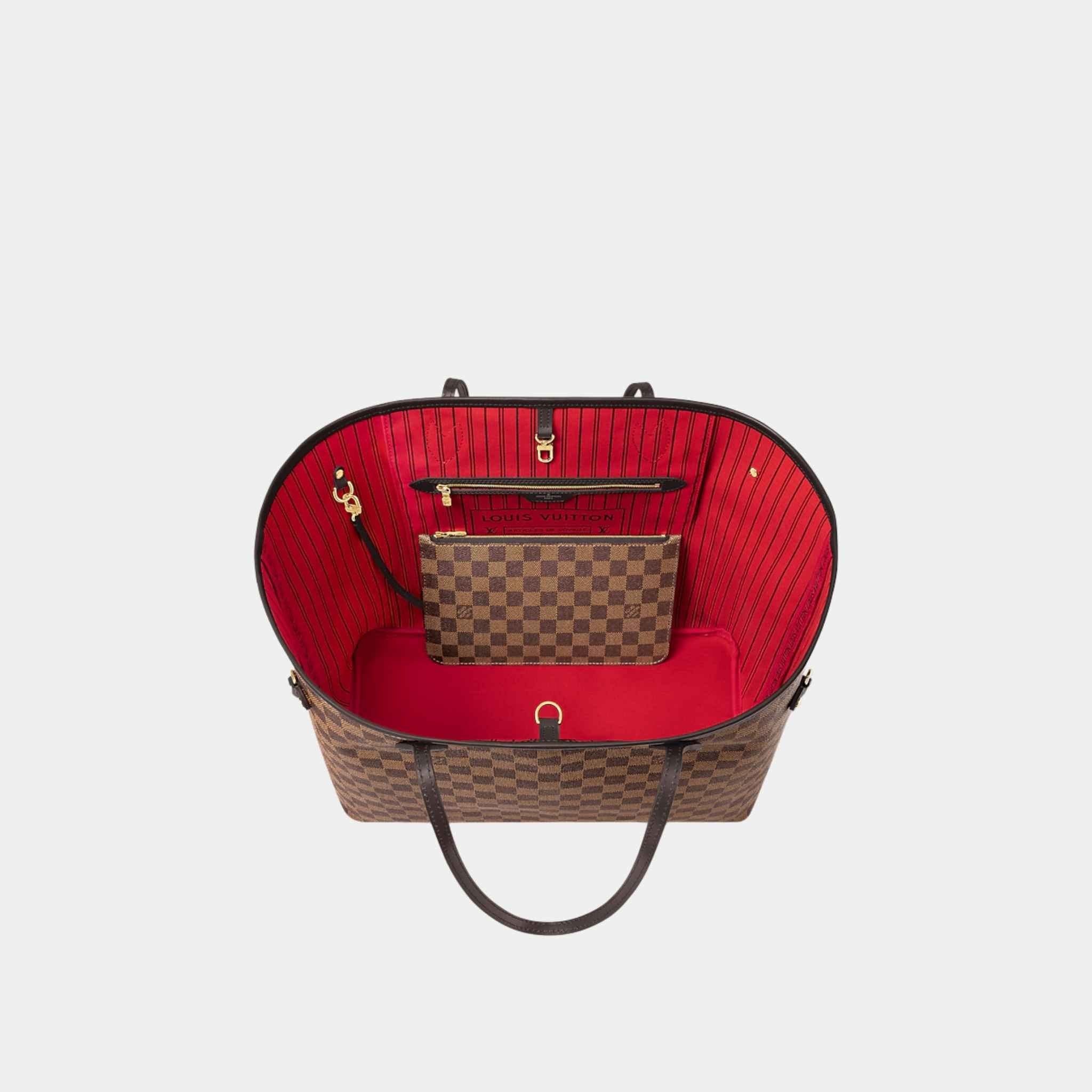 Louis Vuitton Neverfull GM Tote In Damier Ebene, Top