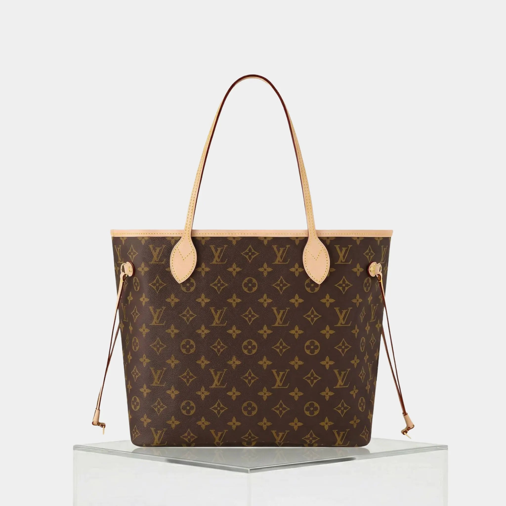 Louis Vuitton Neverfull MM Monogram Canvas, Beige, Back