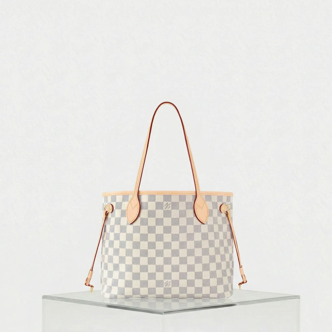 Louis Vuitton Neverfull PM Tote In Damier Azur, Front