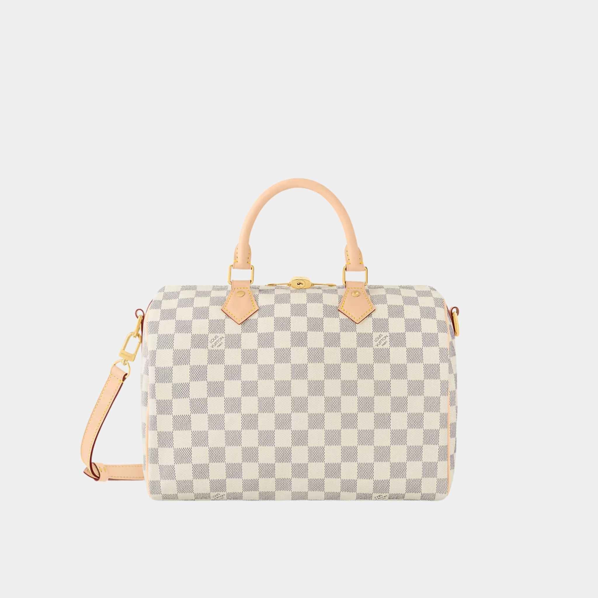 Louis Vuitton Speedy Bandouliere 30 Damier Azur, Front