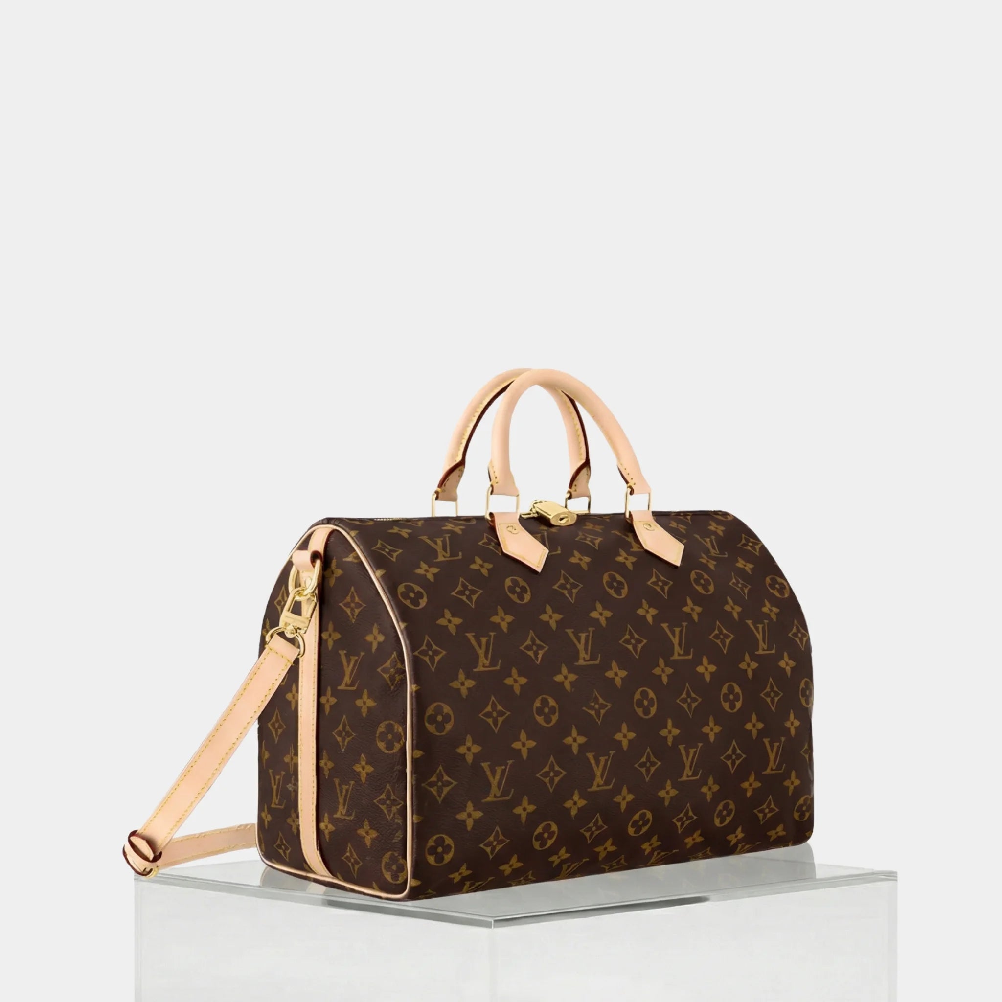 Louis Vuitton Speedy Bandouliere 35 Monogram Canvas, Side