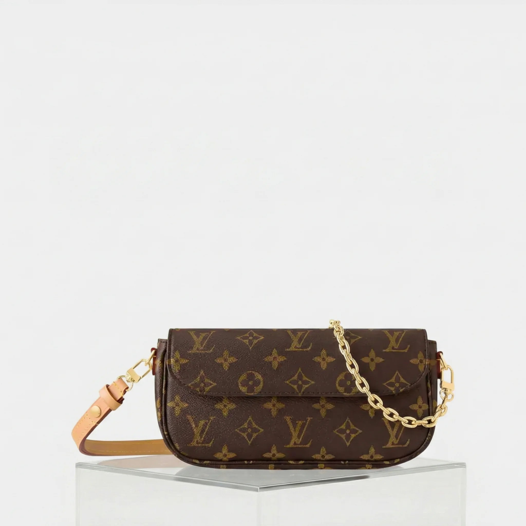 Louis Vuitton Wallet On Chain Ivy Handbag Monogram Canvas, Front