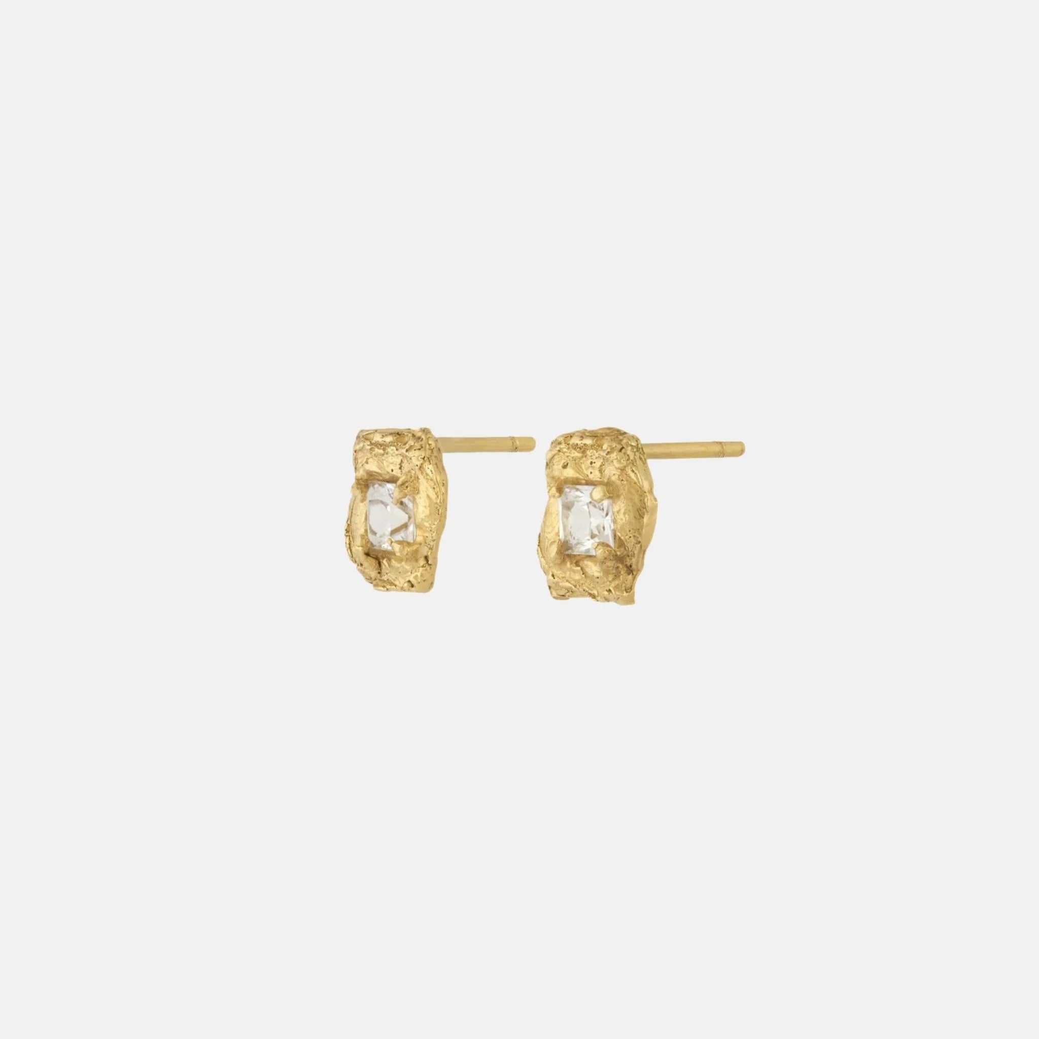 Loveness Lee Deti 18K Gold Plated Recycled Silver Earrings, Side