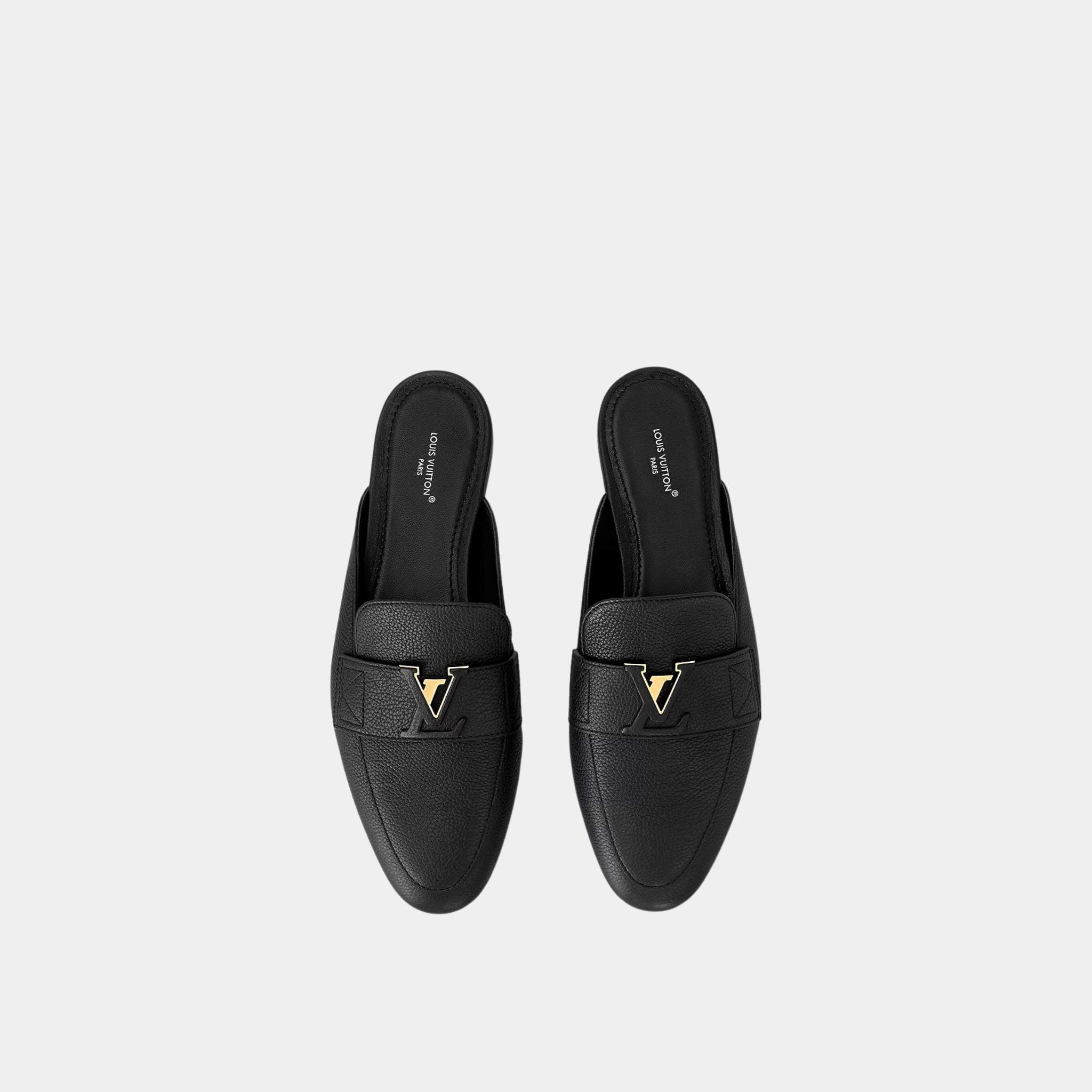 LV Mare Open Moccasin, Black, Top