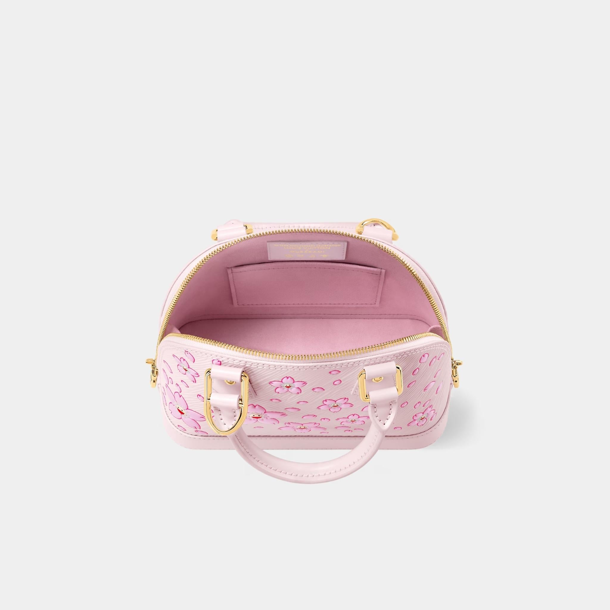 LV x TM Alma BB Cherry Blossom Motif Handbag, Inside