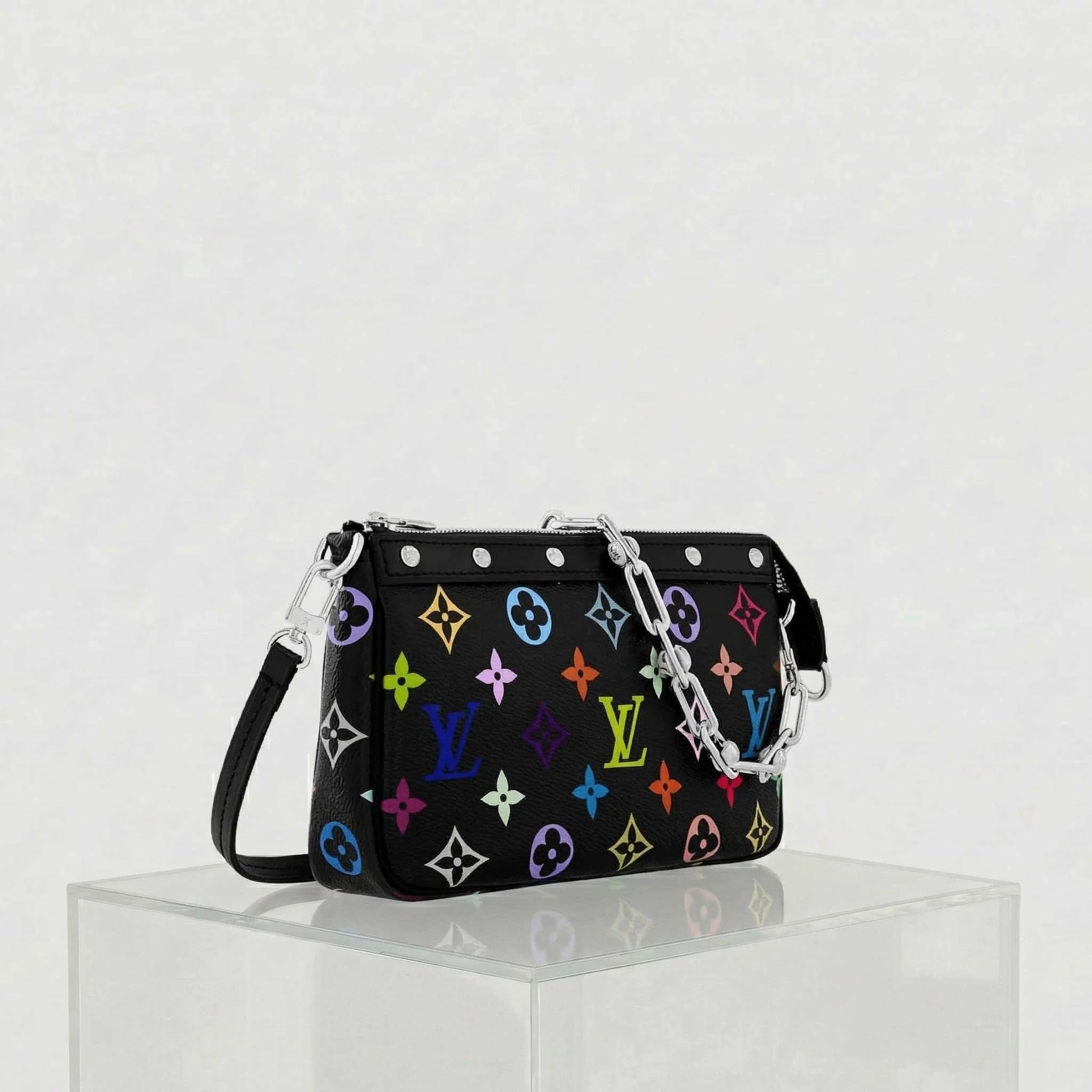 LV x TM Pochette Accessoires Autres Toiles Monogram, Noir, Side