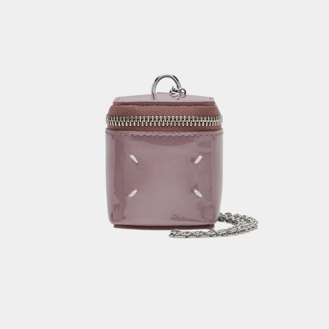 Maison Margiela Mini Cube Chain Bag, Pink, Front