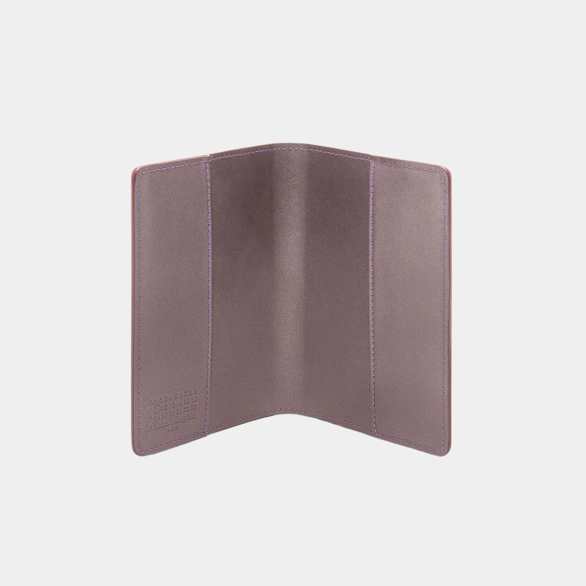 Maison Margiela Passport holder With Four Stitches, pink , Interior