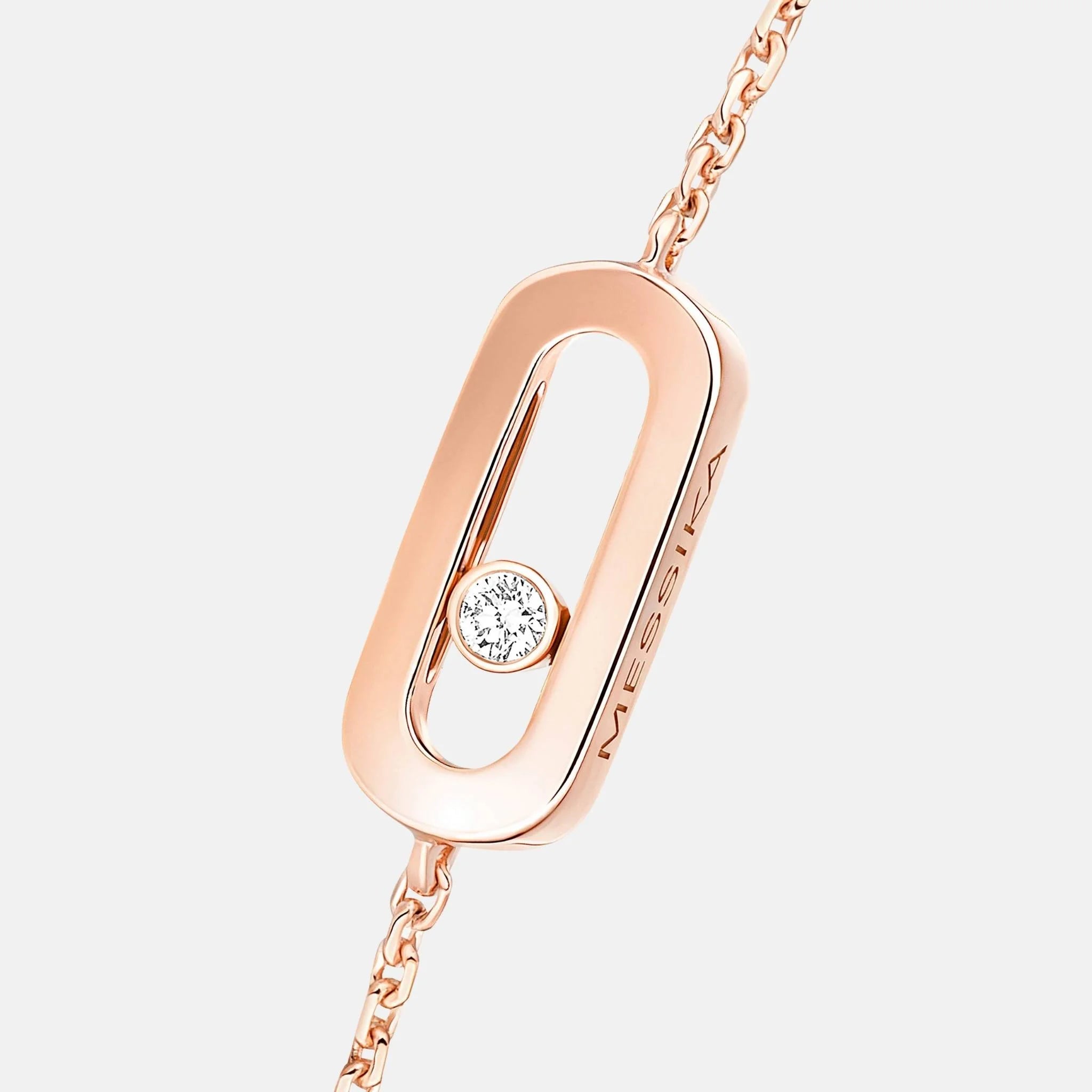 Messika Cares Diamond Bracelet, Pink Gold, Close
