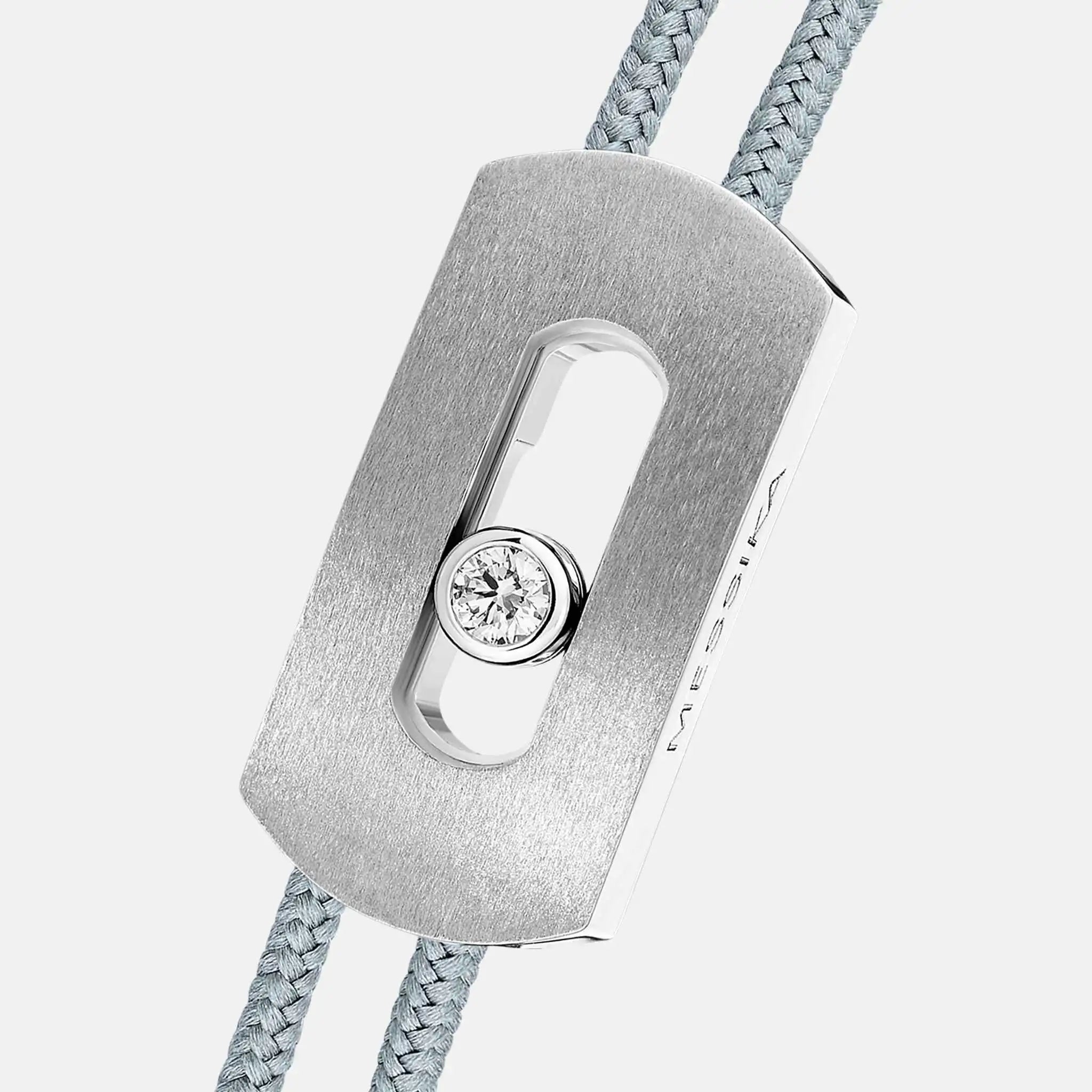 Move Titanium Natural Cord Diamond Bracelet