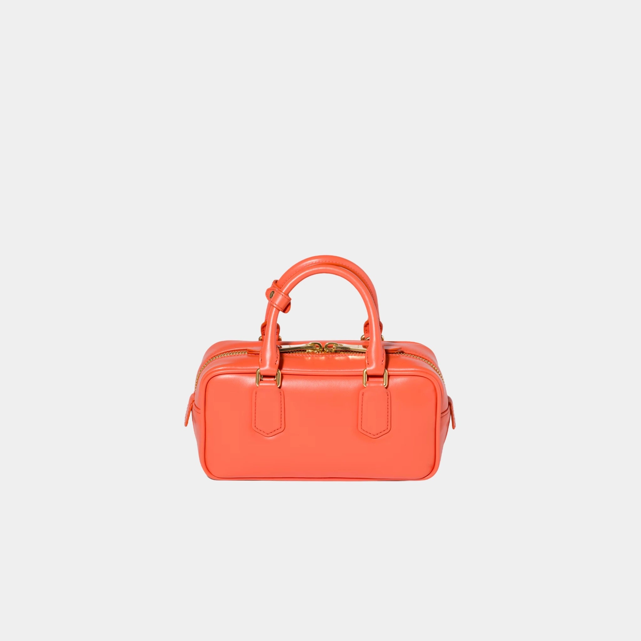 Miu Miu Arcadie Leather Bag, Orange, Back