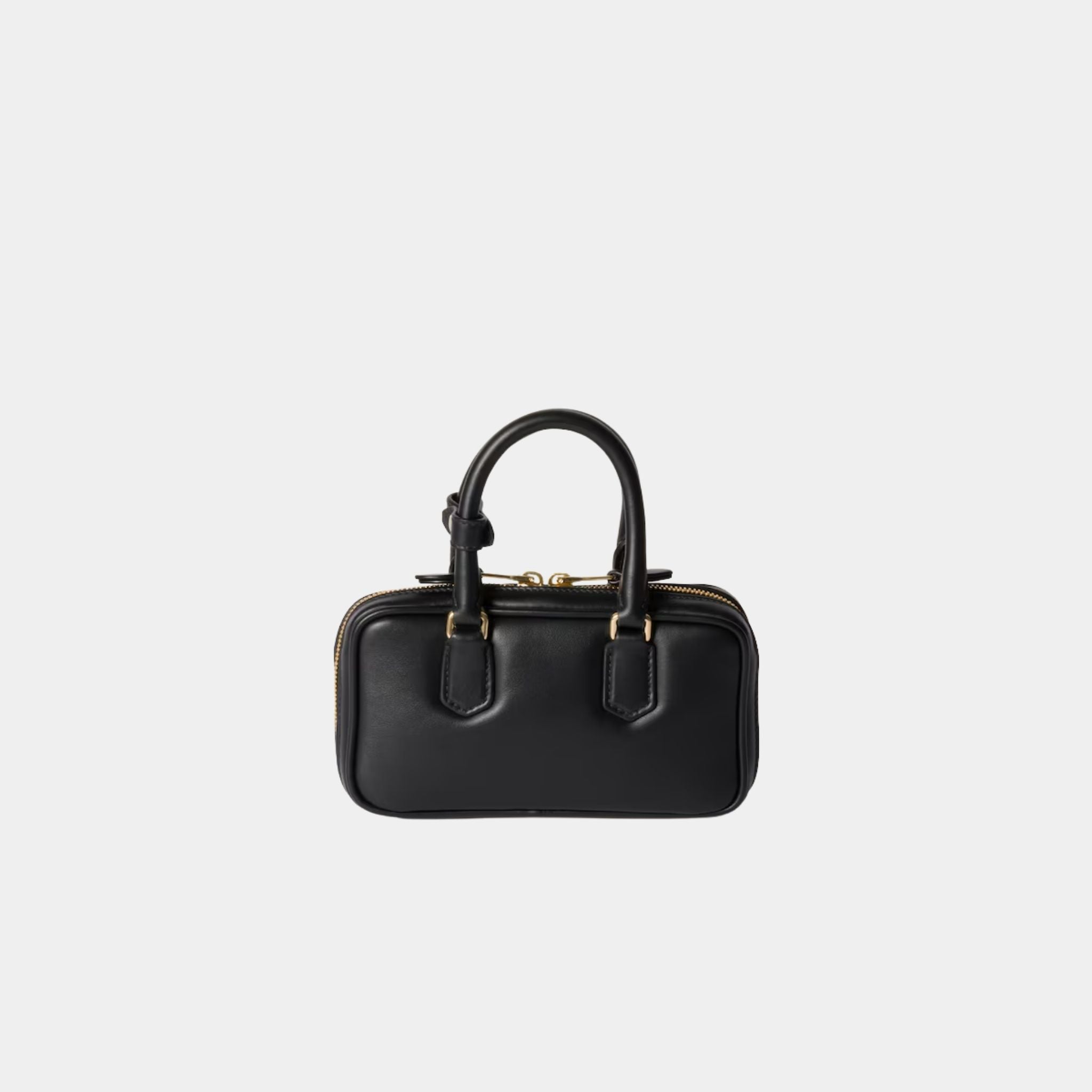 Miu Miu Arcadie Leather Mini Bag, Black, Back