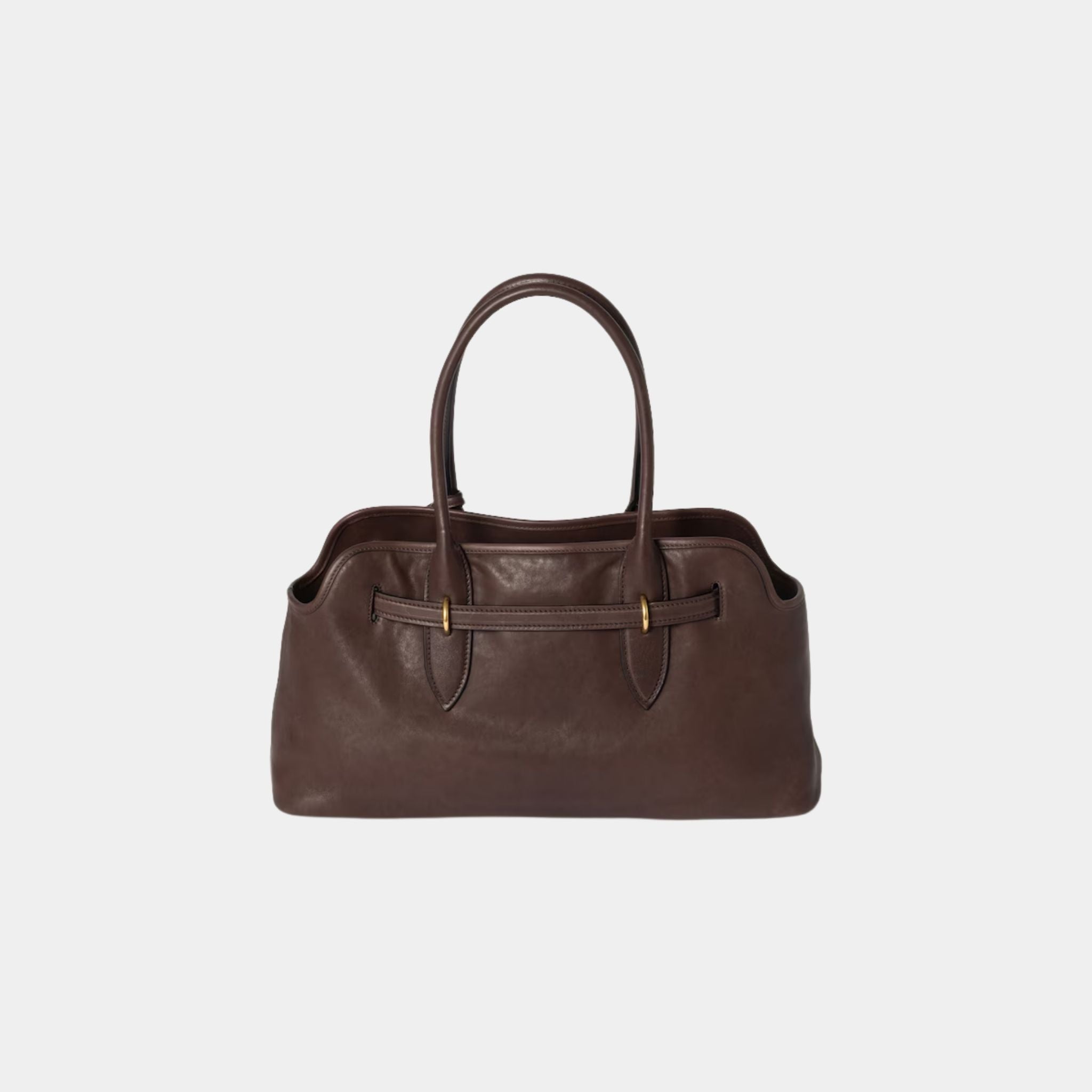 Miu Miu Aventure Nappa Leather Large Bag, Briarwood, Back