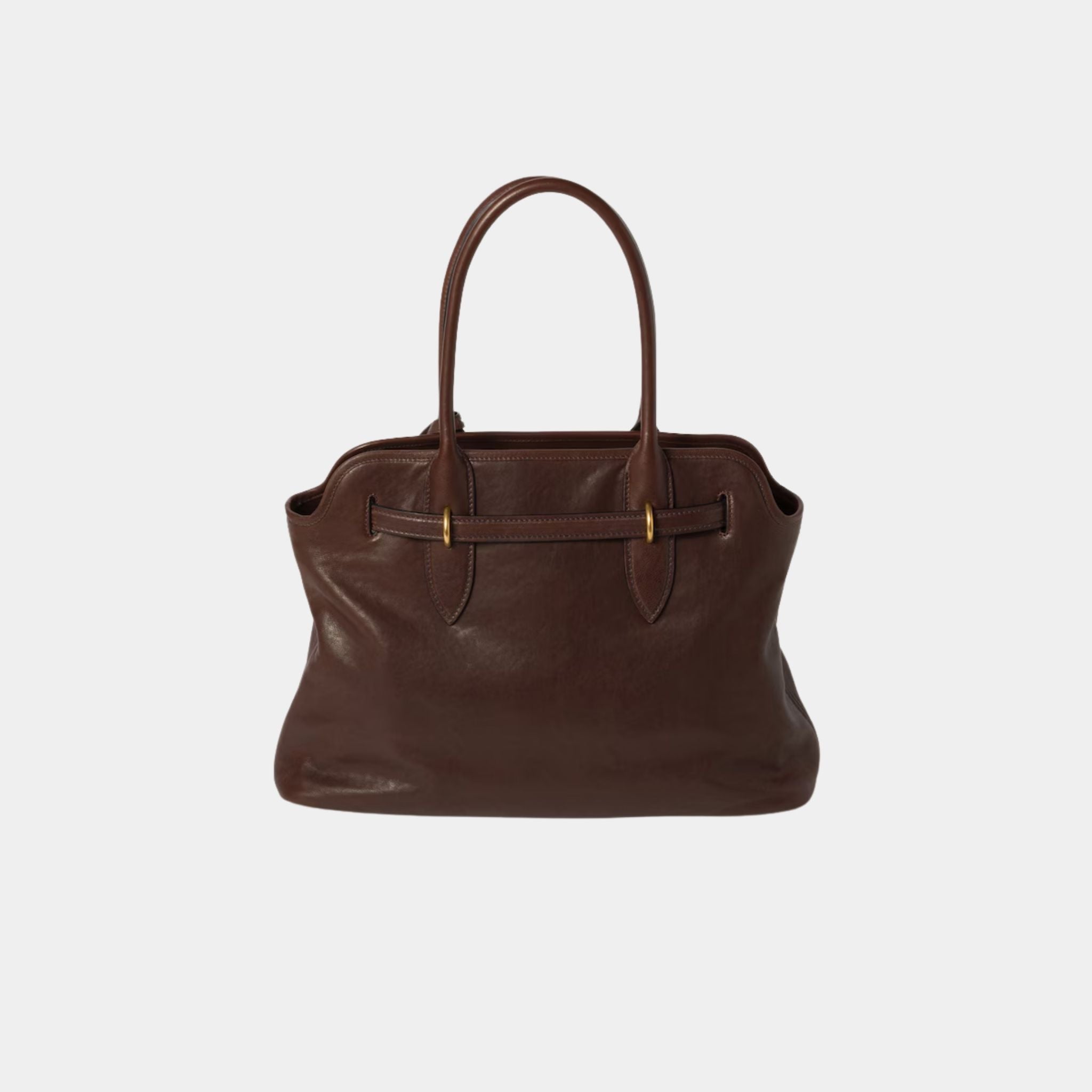 Miu Miu Aventure Nappa Leather Medium Bag, Briarwood, Back