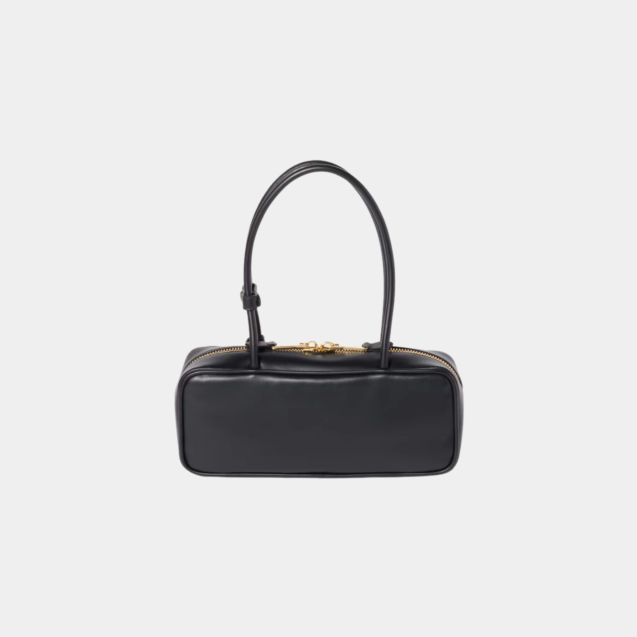 Miu Miu Beau Leather Small Bag, Black, Back