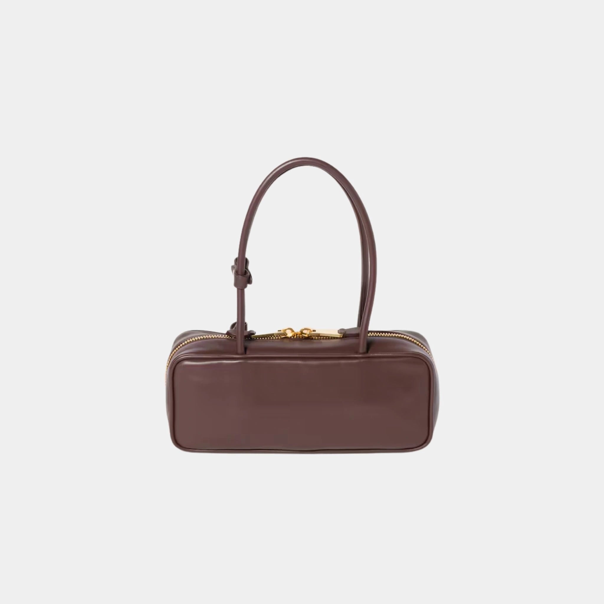 Miu Miu Beau Leather Small Bag, Briarwood, Back