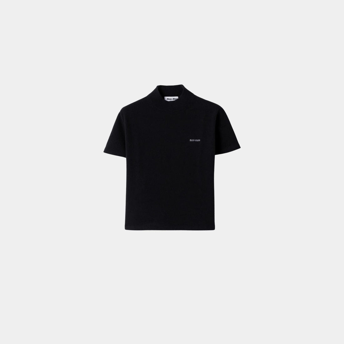 Miu Miu Cashmere Straight Fit Sweater, Navy, Front