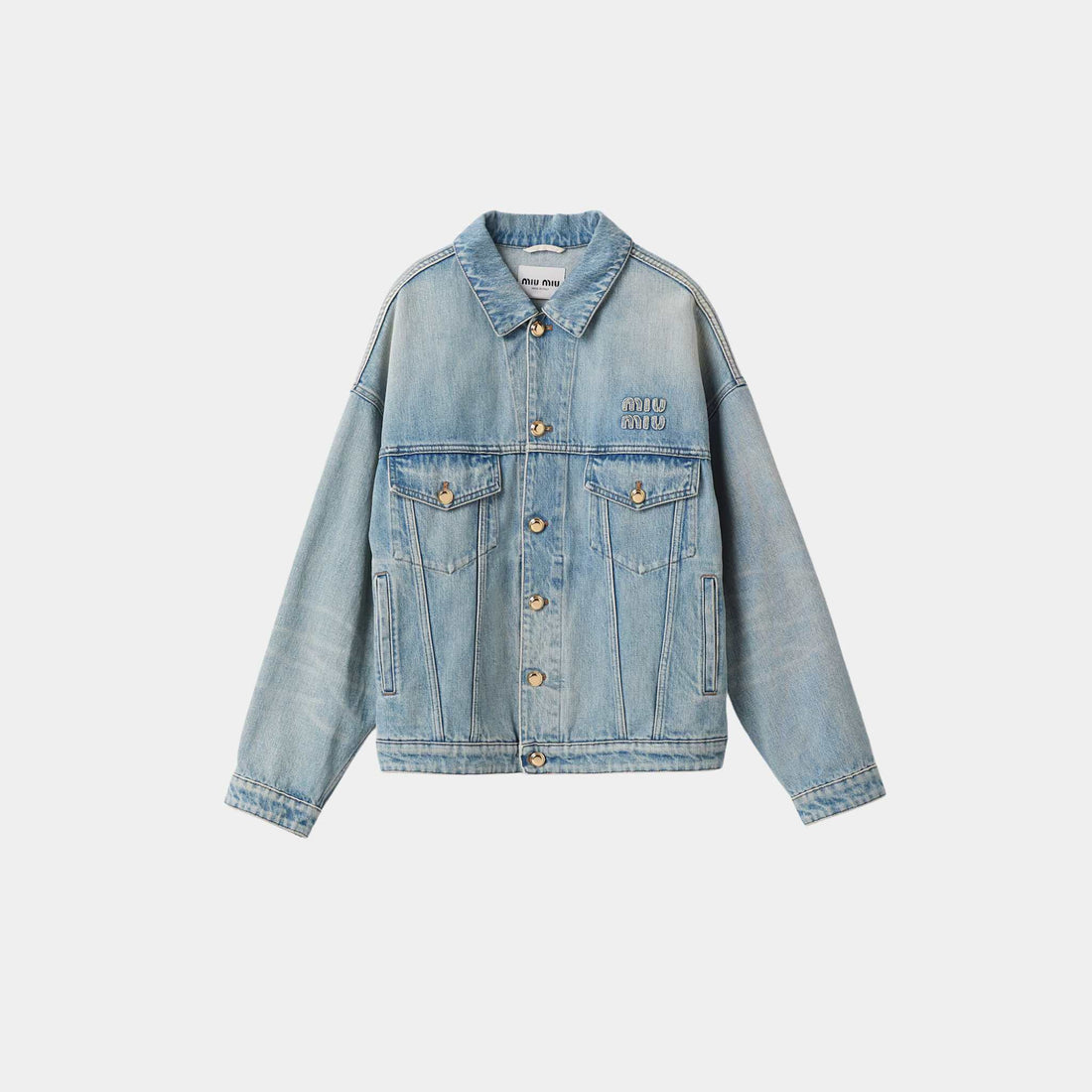 Miu Miu Denim Blouson Jacket, Front