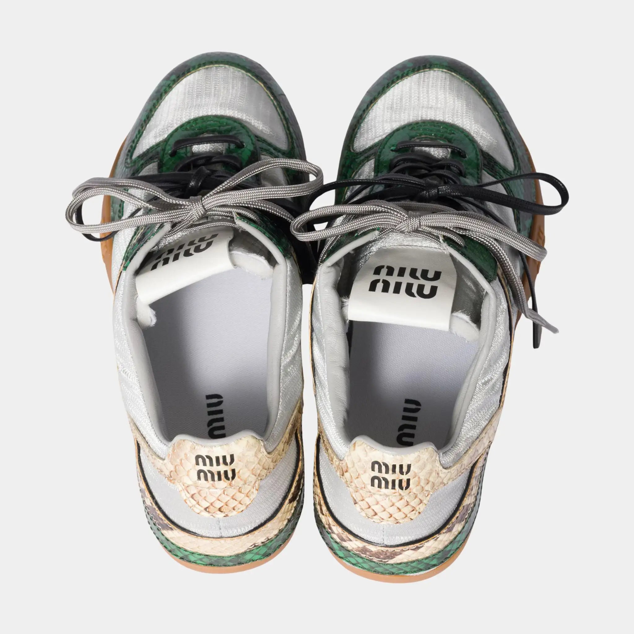 Gymnasium Technical Fabric and Python-print Ayers Sneakers