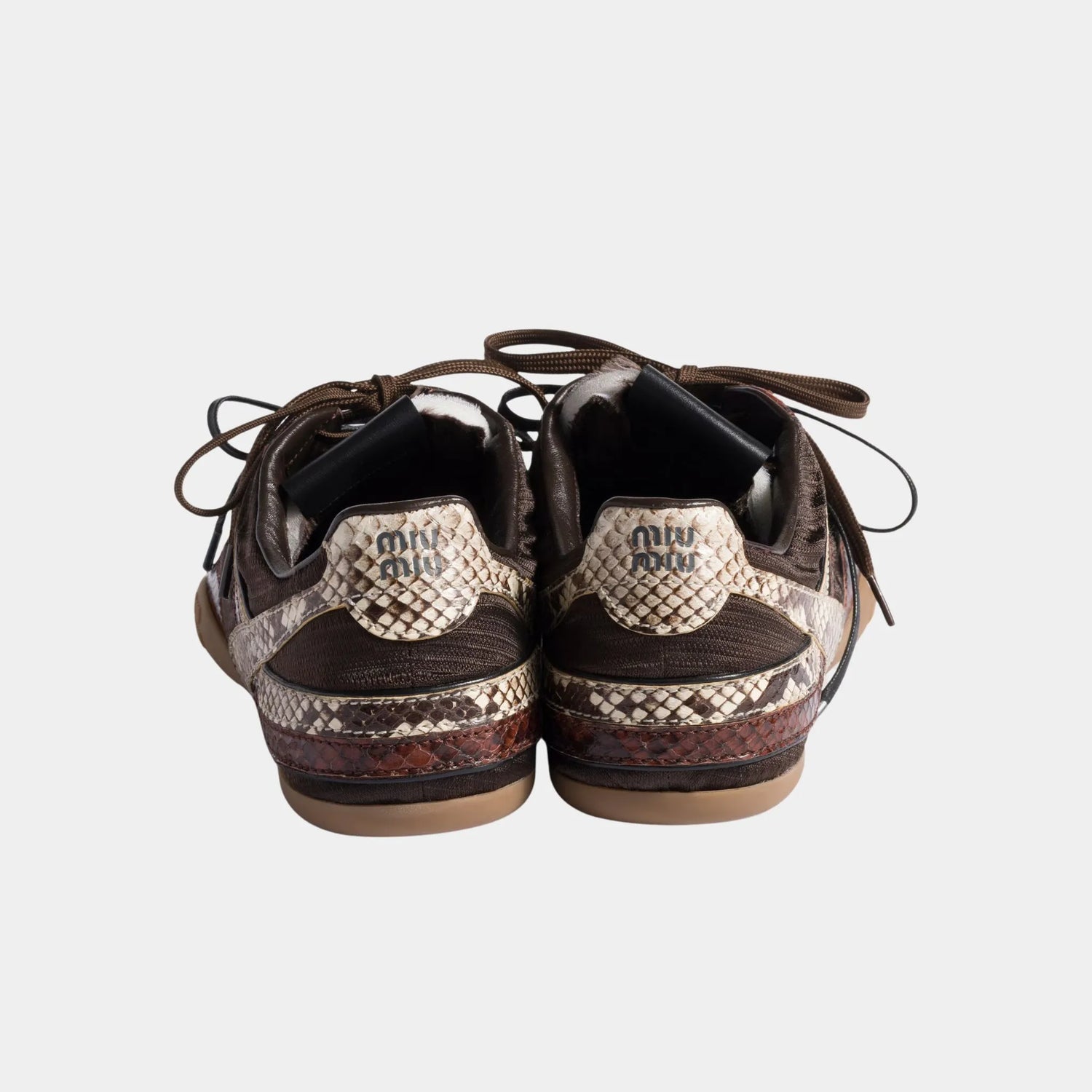 Gymnasium Technical Fabric and Python-print Ayers Sneakers