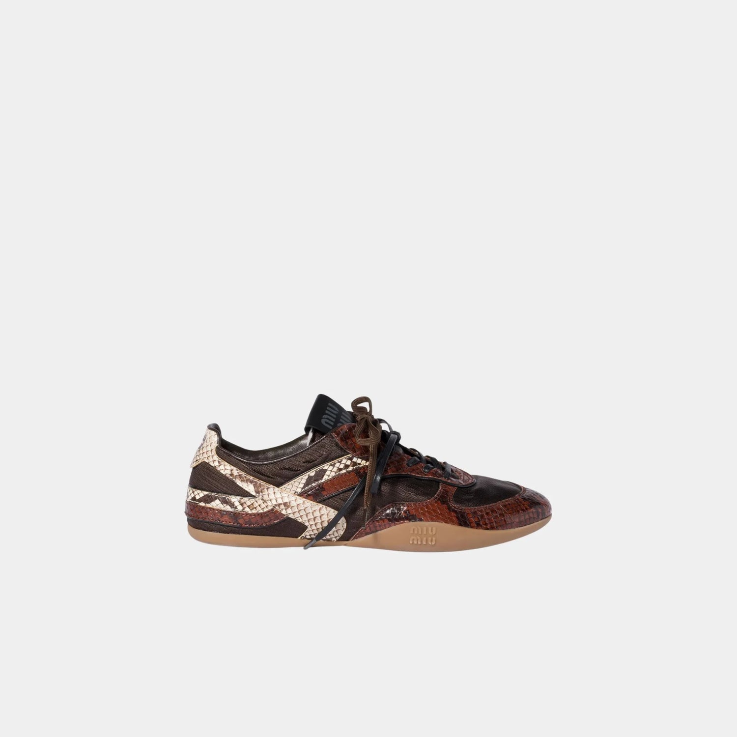 Gymnasium Technical Fabric and Python-print Ayers Sneakers