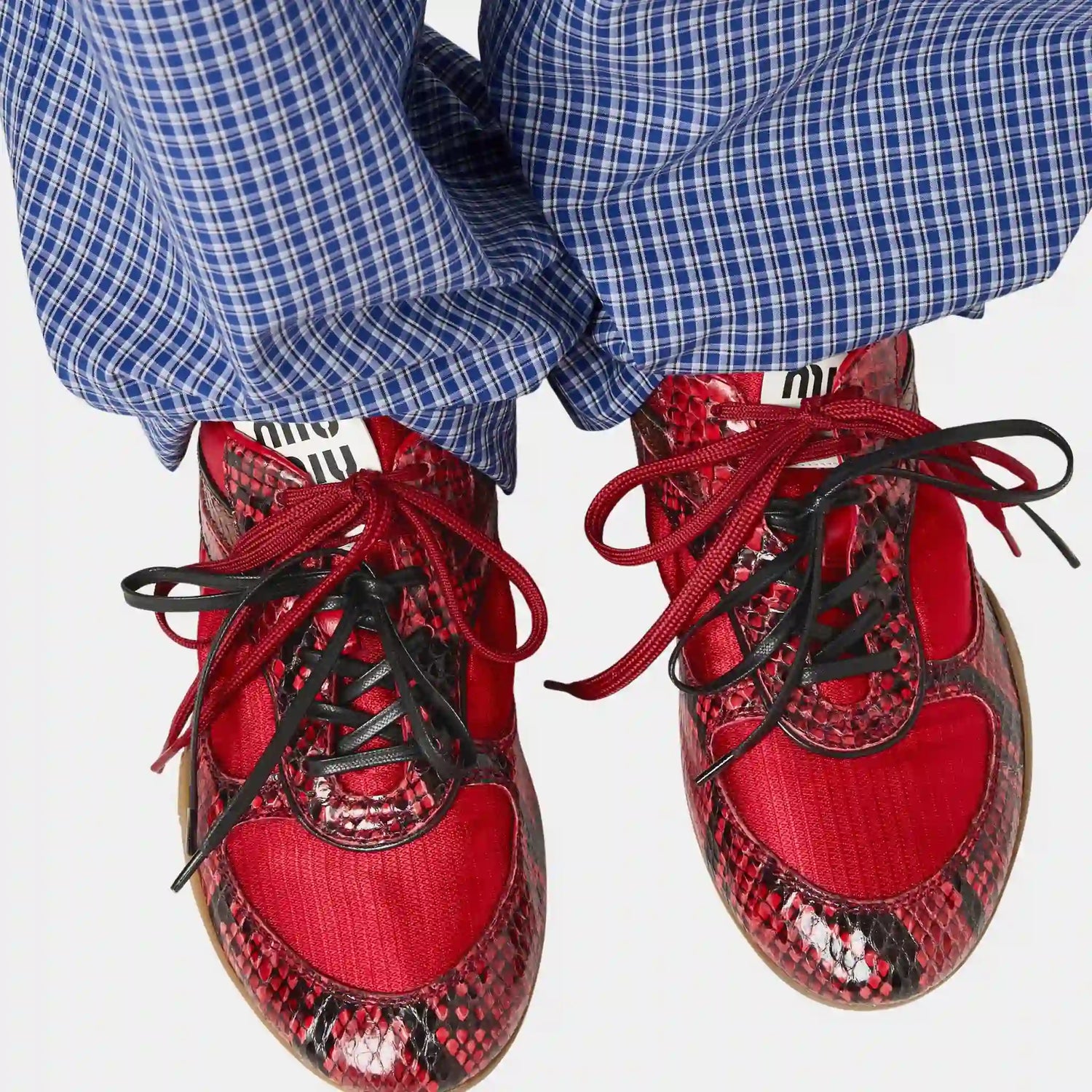 Gymnasium Technical Fabric and Python-print Ayers Sneakers