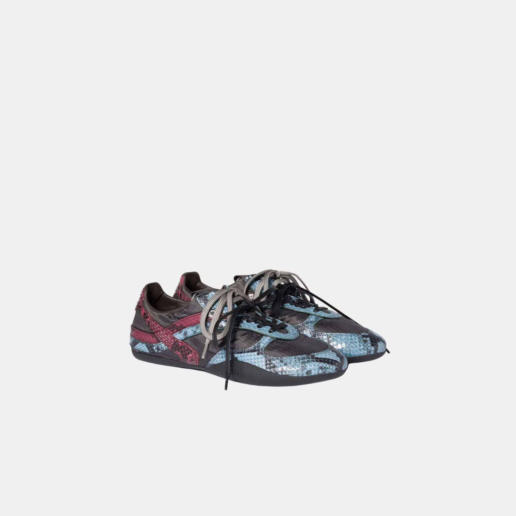 Gymnasium Technical Fabric and Python-print Ayers Sneakers