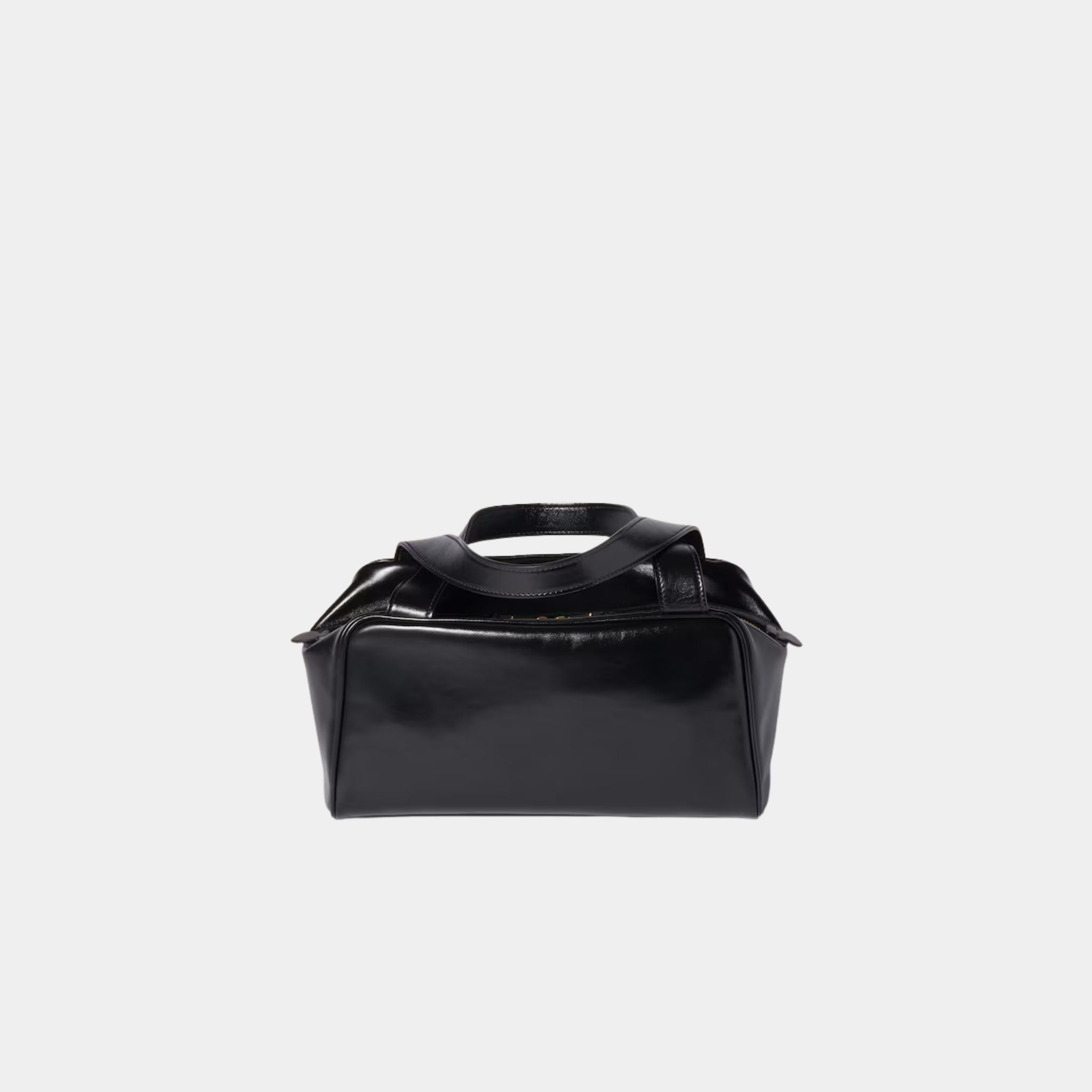 Miu Miu Leather Top-handle Bag, Black, Back