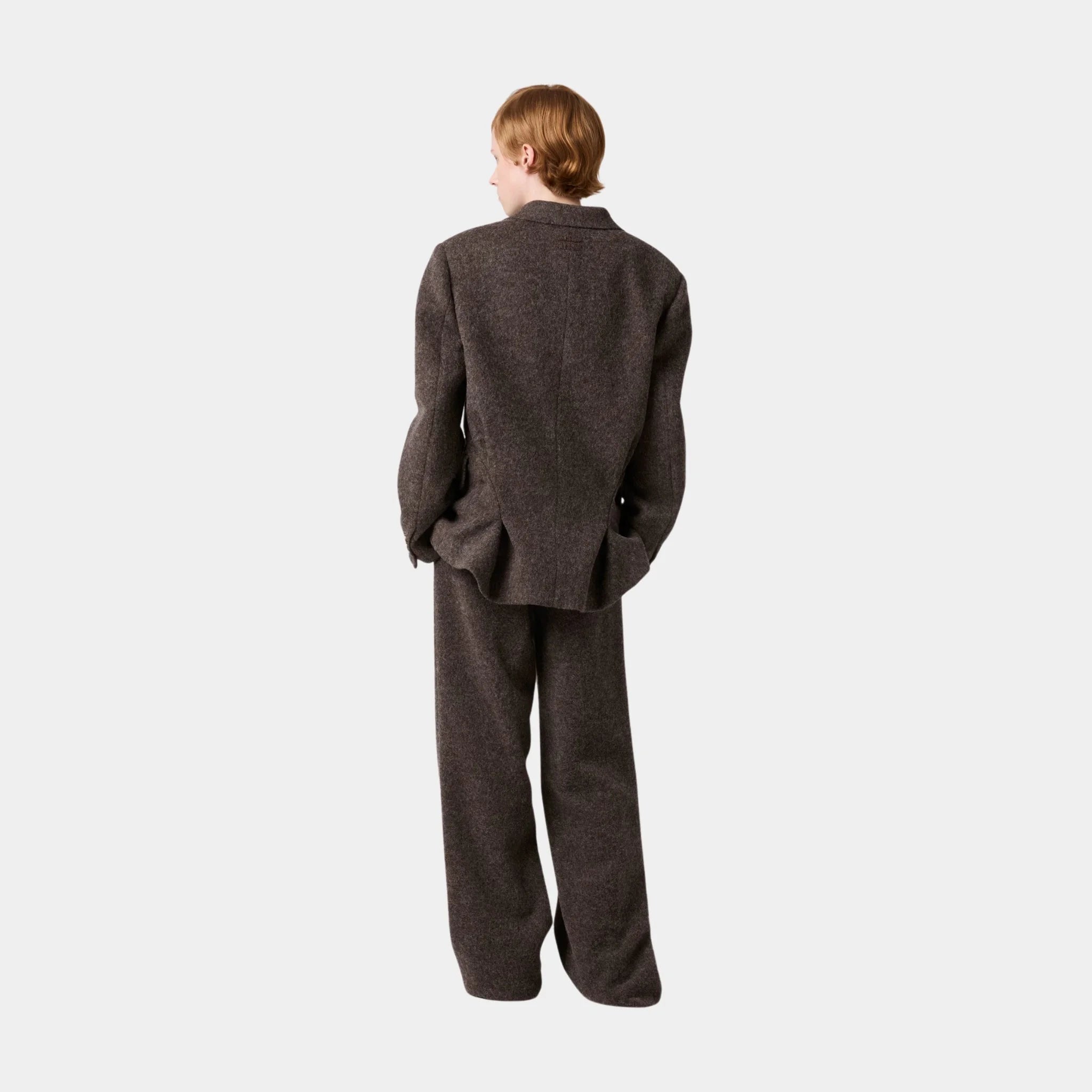 Single-breasted Light Shetland Wool Jacket