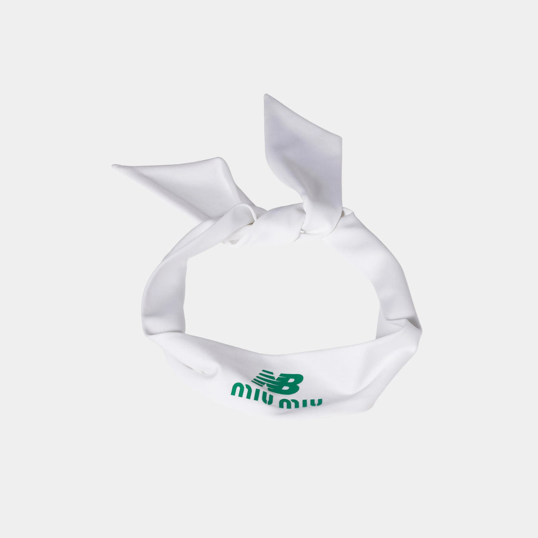 Miu Miu Stretch Technical Jersey Band, Green, White