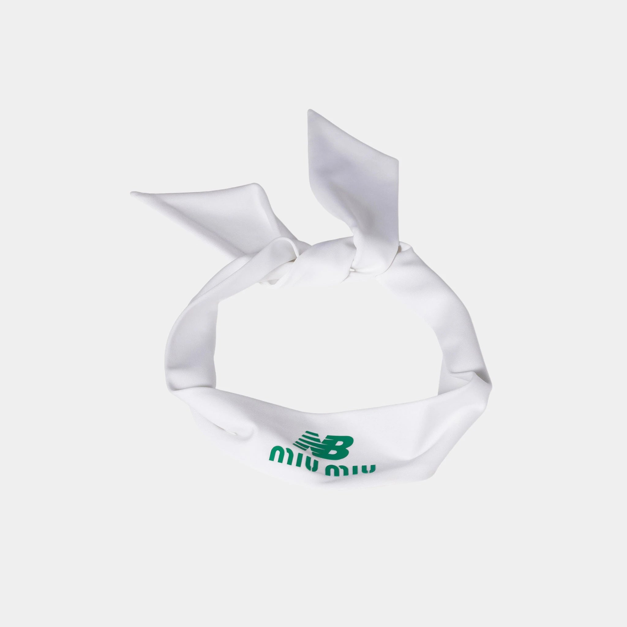 Miu Miu Stretch Technical Jersey Band, Green, White