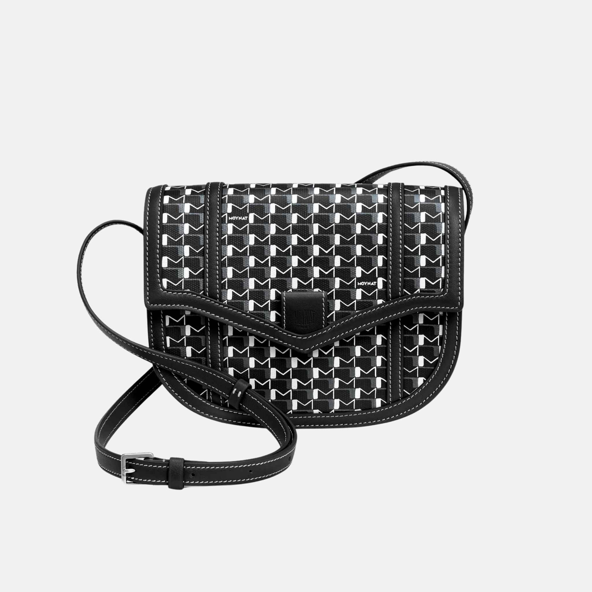 Moynat Besace Bag, Black and White