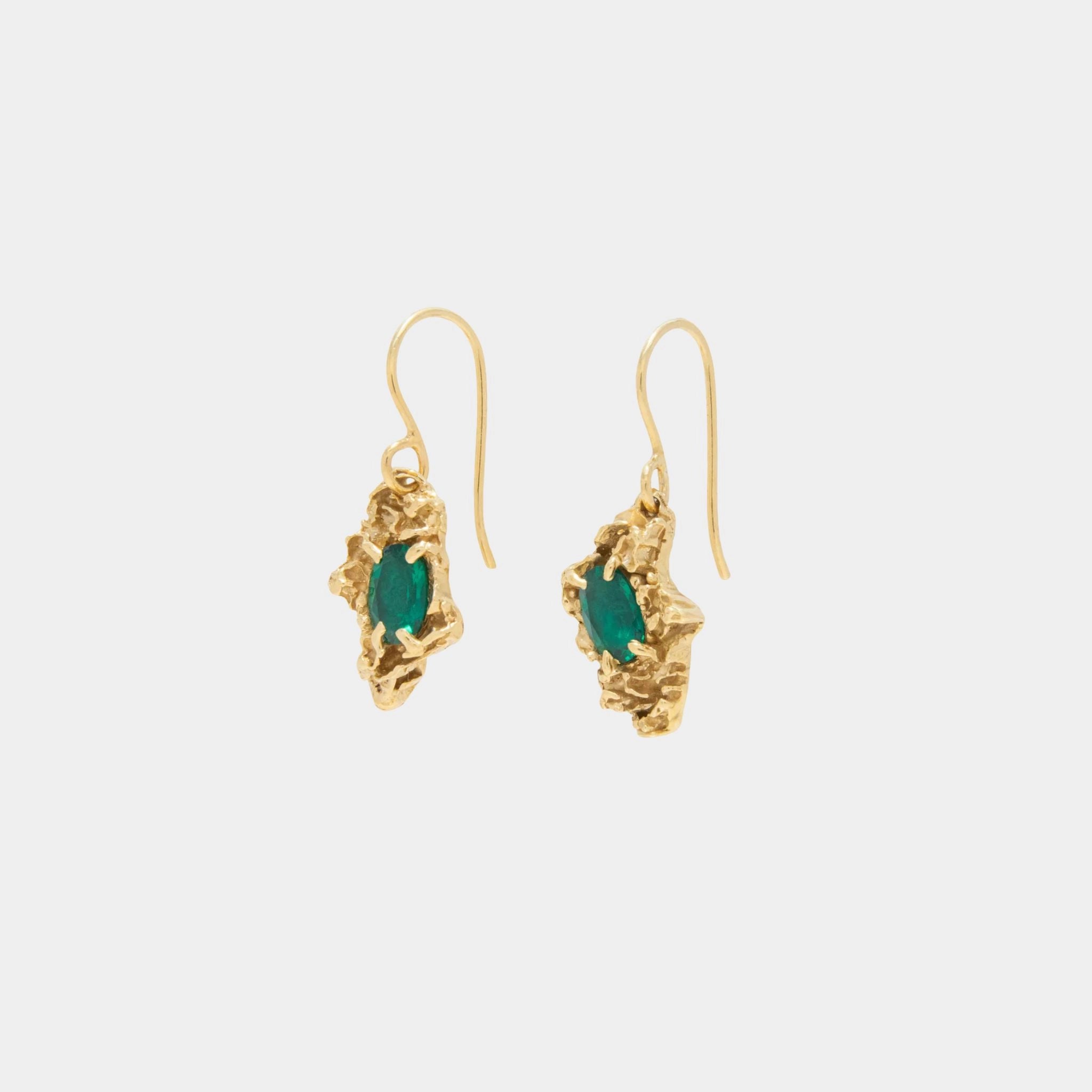 Nameko Emerald Earrring