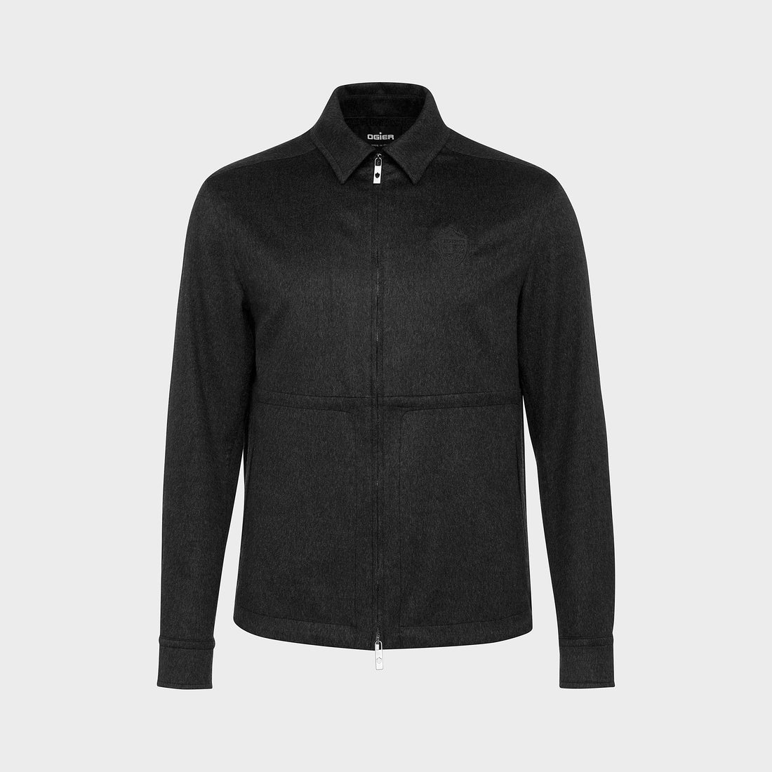 Ogier Aosta Cashmere Overshirt, Front