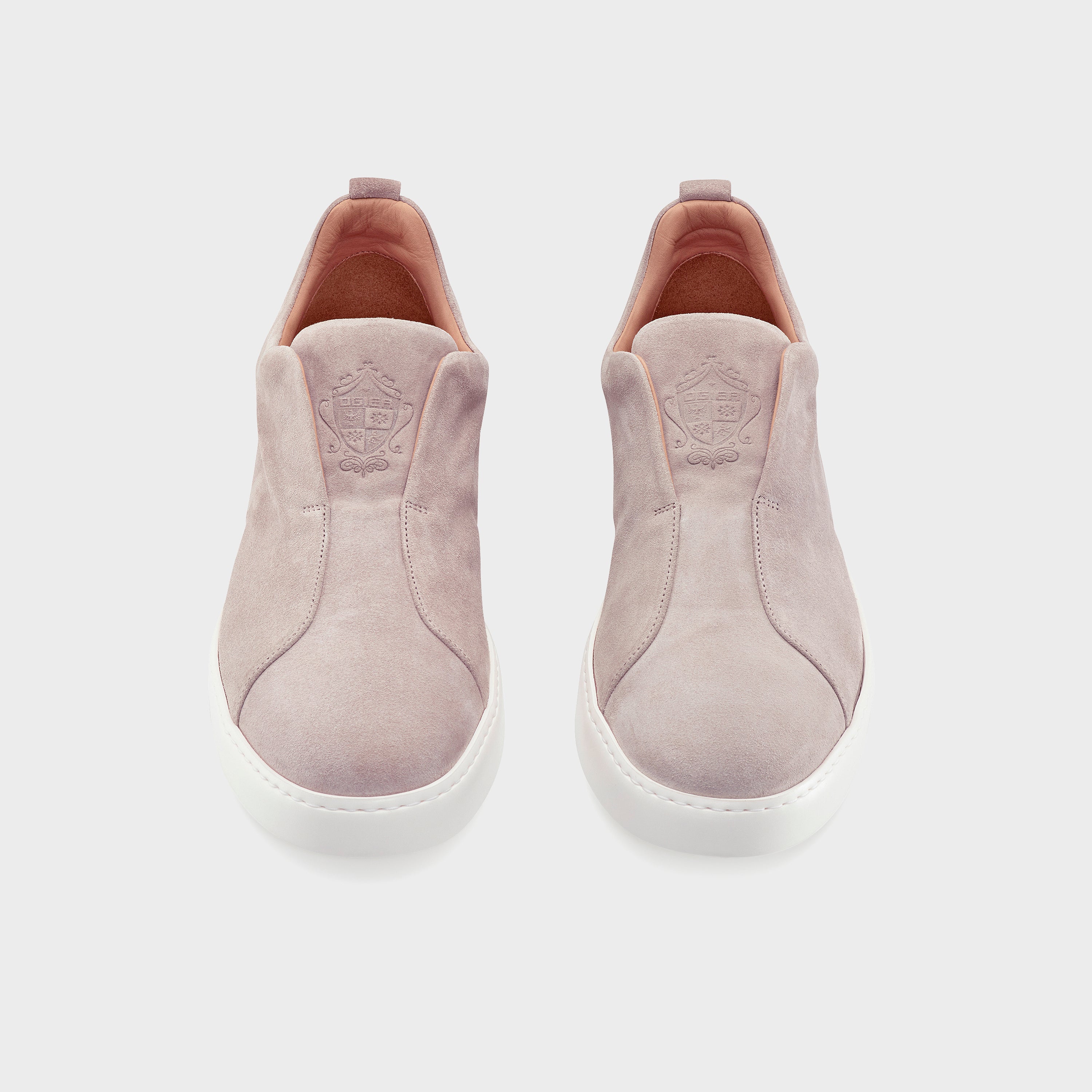 Milan Sneakers Suede Beige, Front