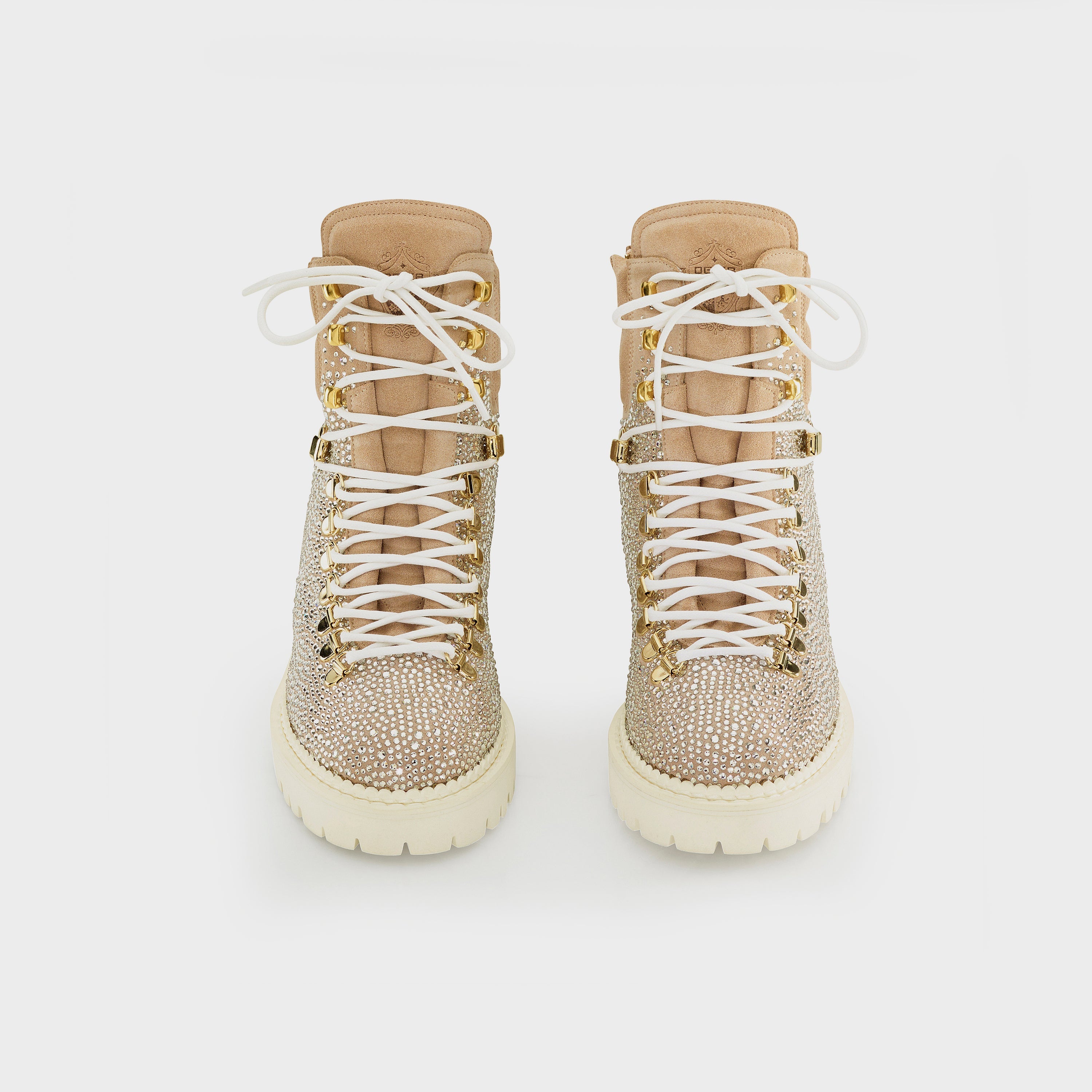 Partenkirschen Swarovski Boots Beige front