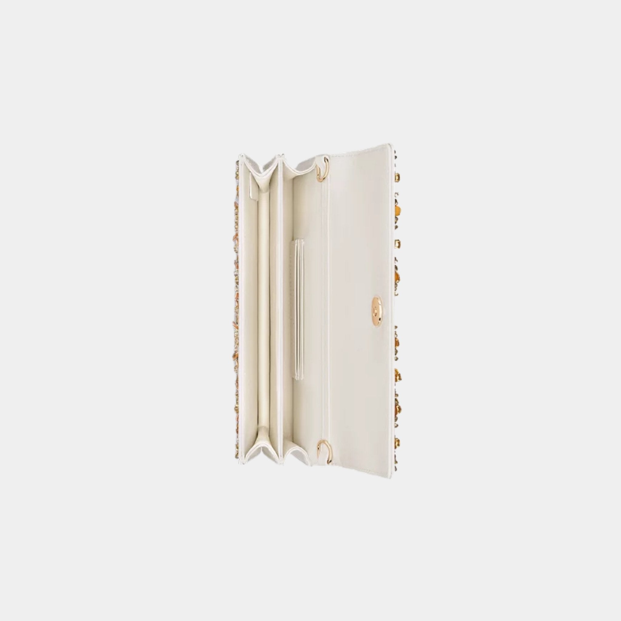 Dior Or My Dior Mini Bag Calfskin Embroidered With Gold-Tone Sequins, Top