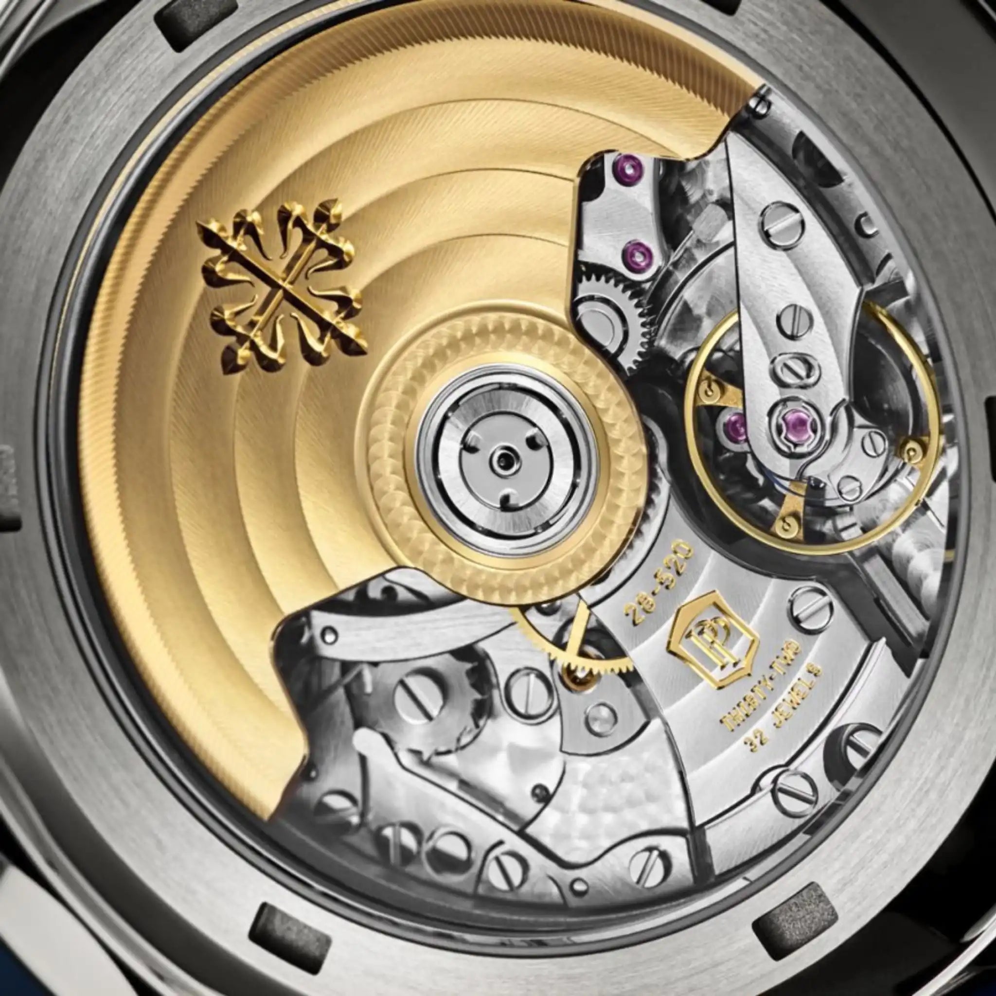 Patek Philippe Aquanaut Chronograph 5968G-001, Back, Movement