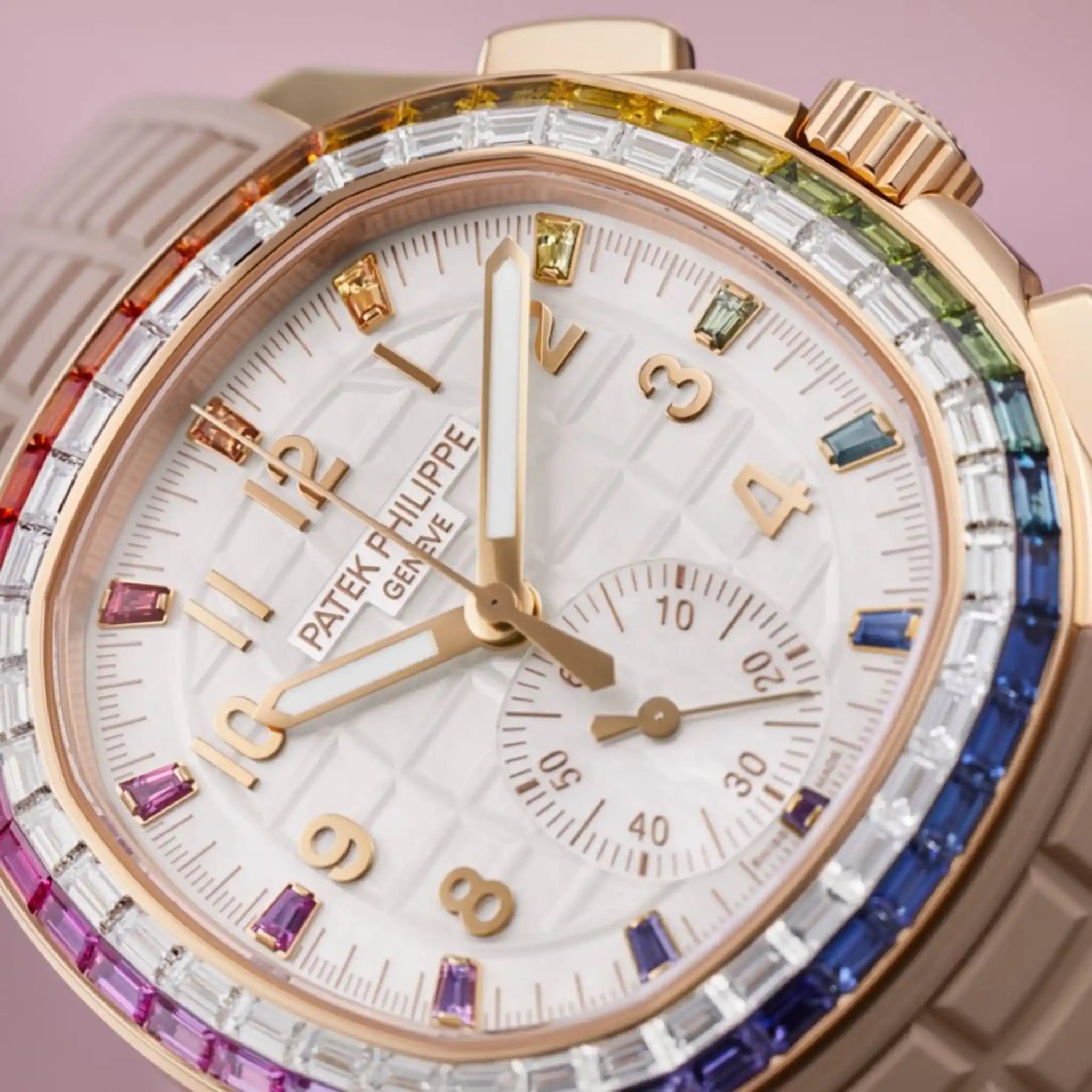 Patek Philippe Aquanaut Luce Rainbow Chronograph 7968/300R-001 , Dial