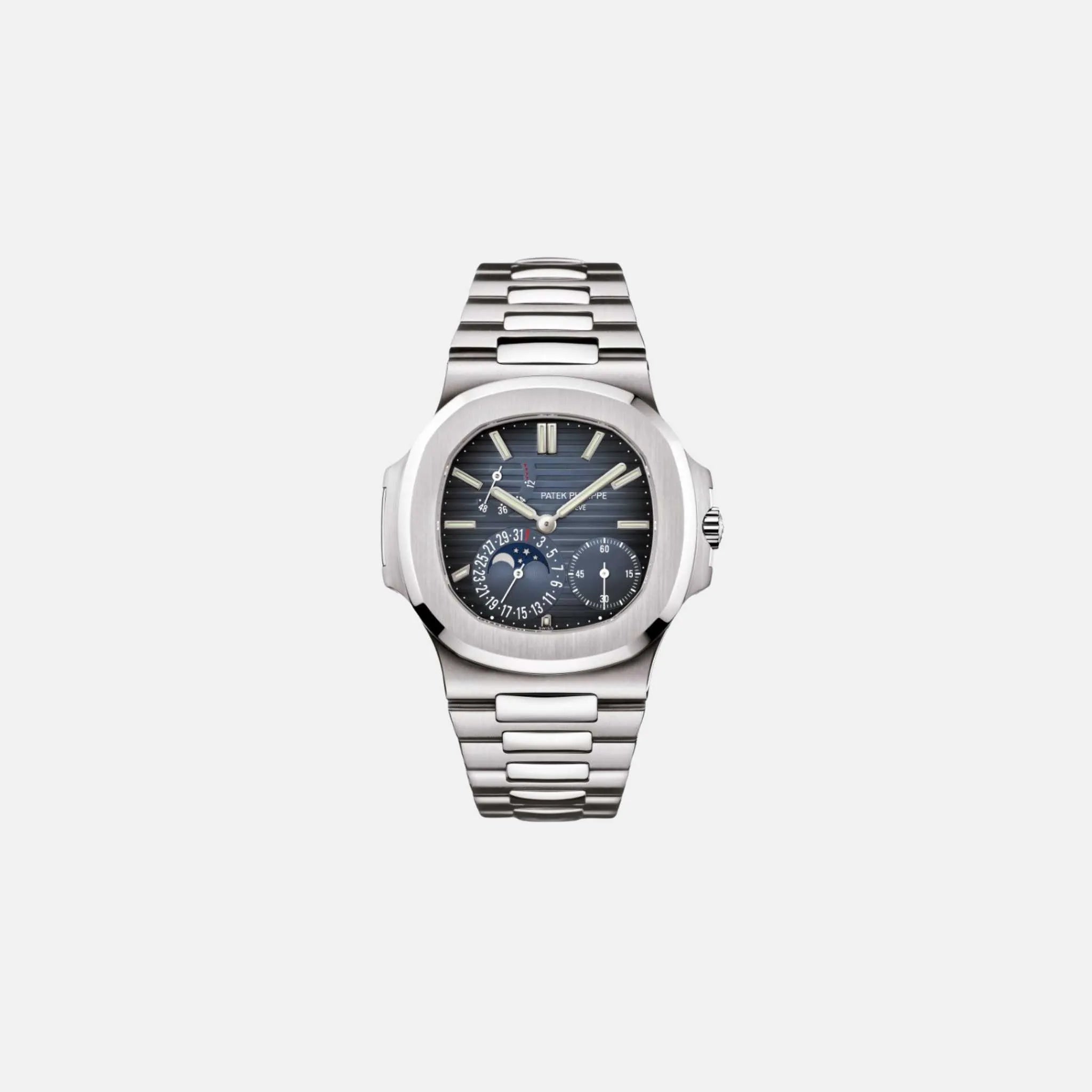 Patek Philippe Nautilus Automatic Winding Moon Phase 40mm Blue Dial 5712/1A-001, Front