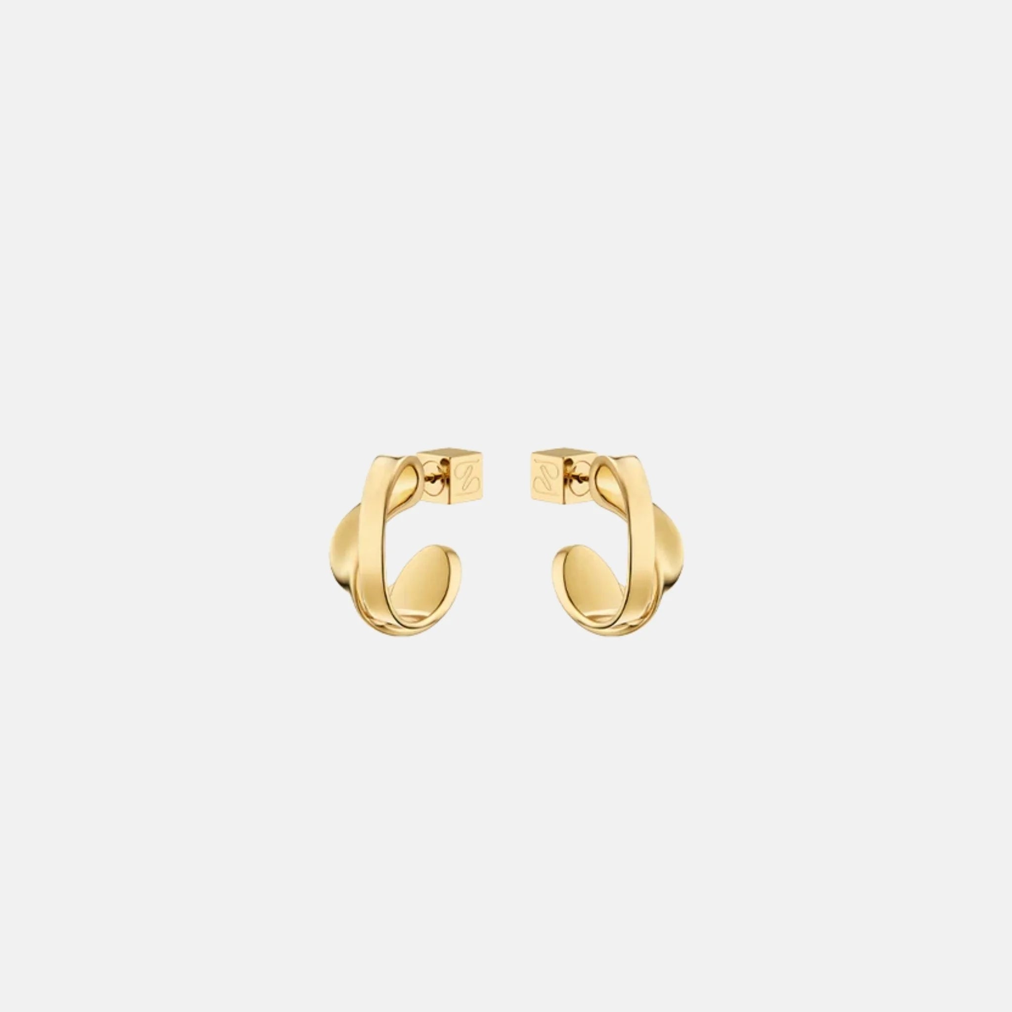 Polene Eole Curled Earrings Gilded Edition, Side