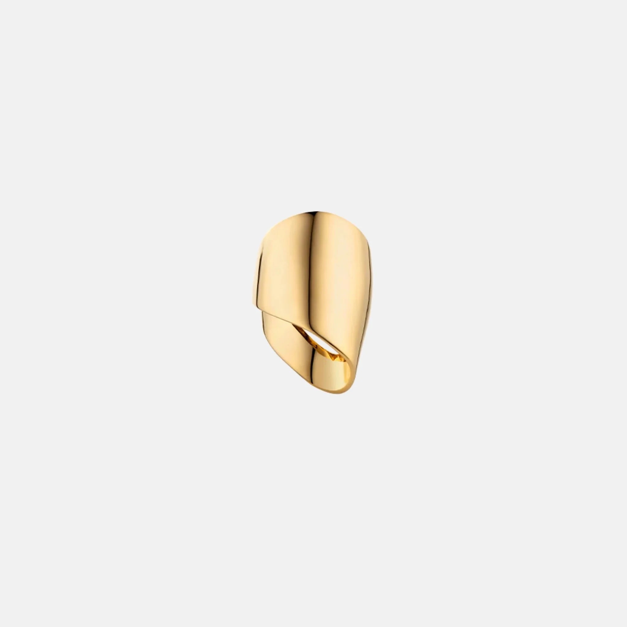 Polene Eole Draped Ring 24 Carat Gold Gilded Edition
