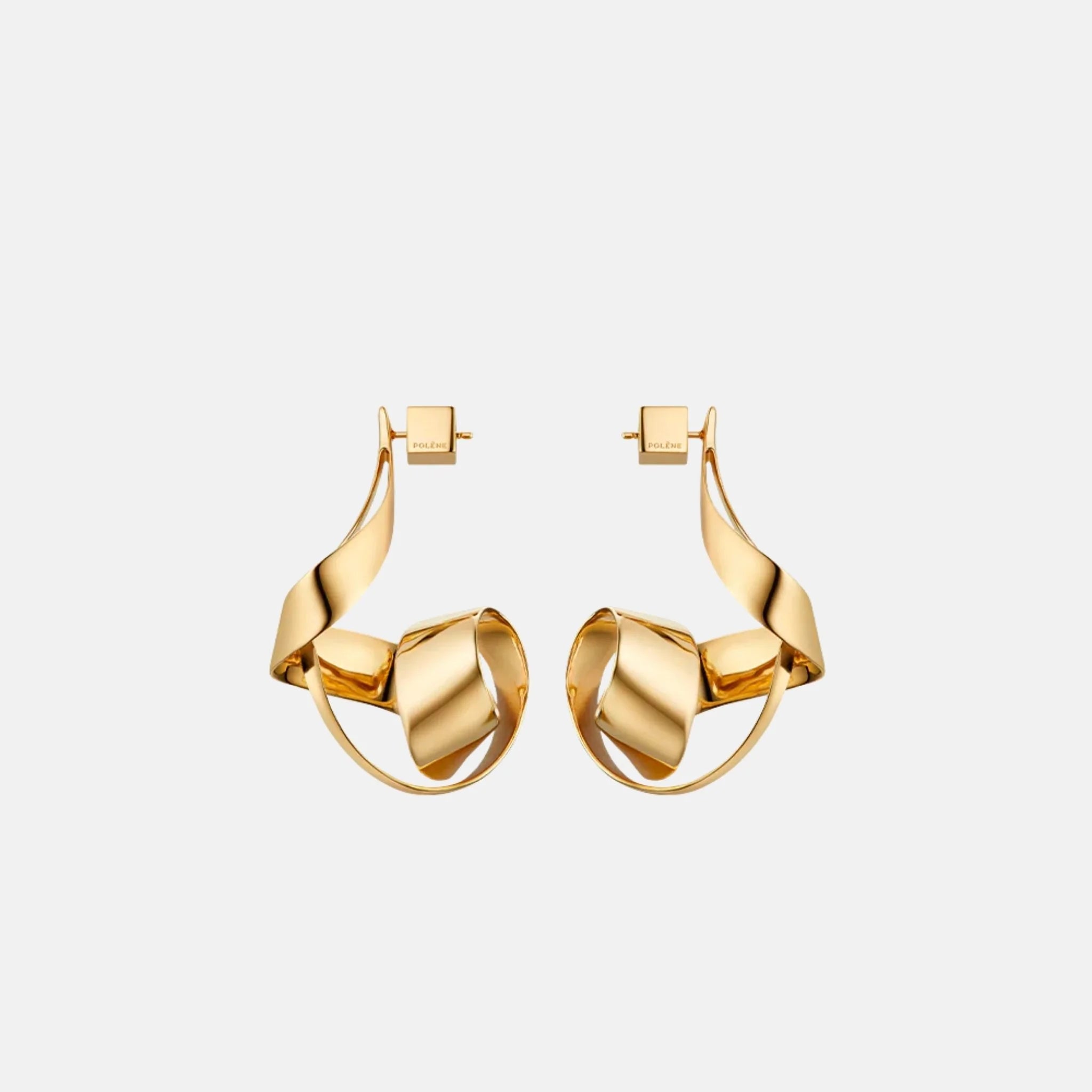 Polene Eole Spiral Earrings Gilded Edition