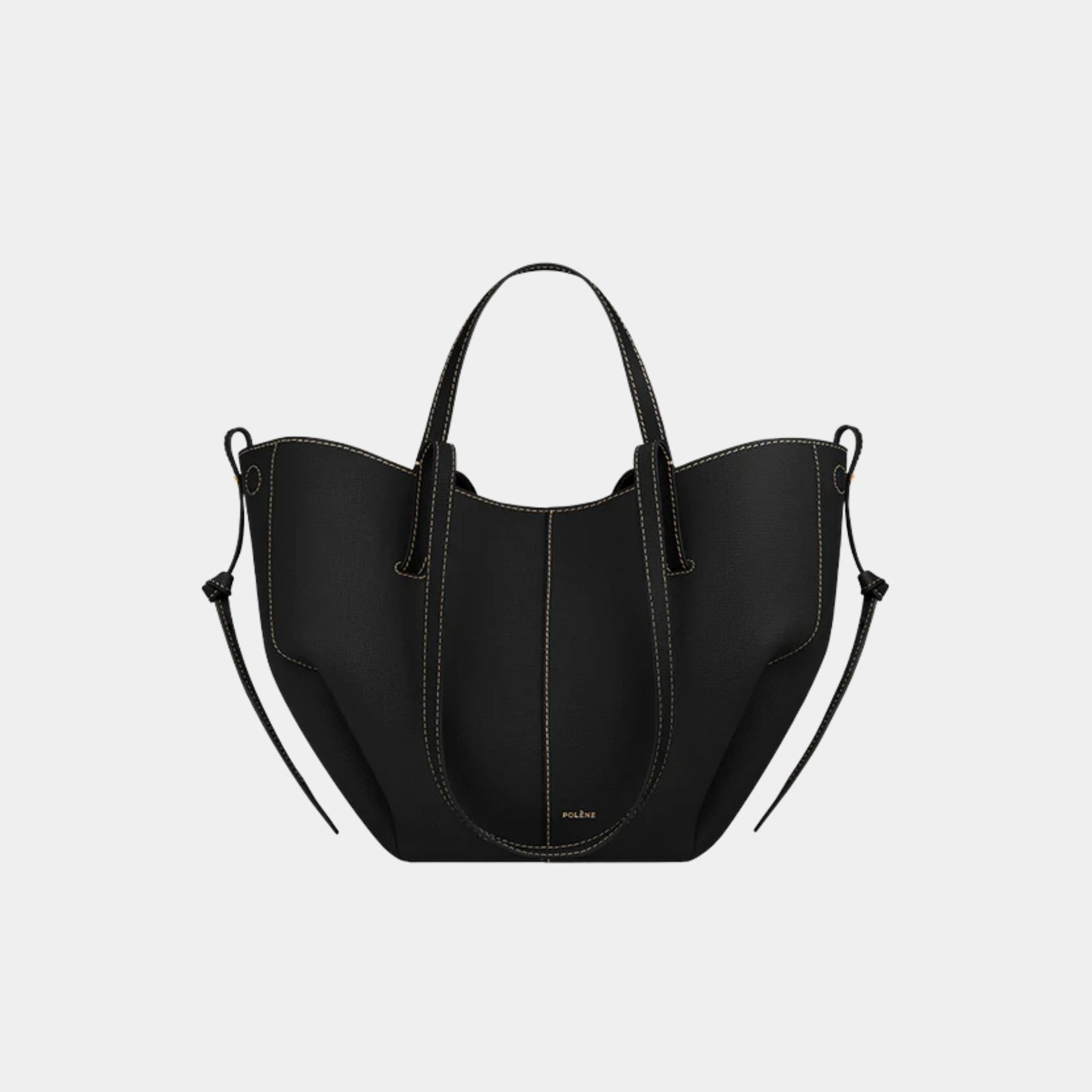 Polene Mini Cyme, Black Eru Stitching