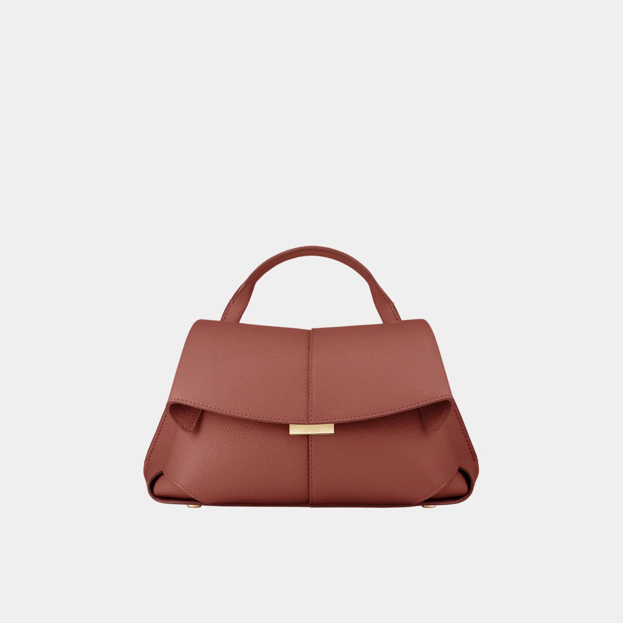 Polene Mokki Mini Handbag, Terracotta