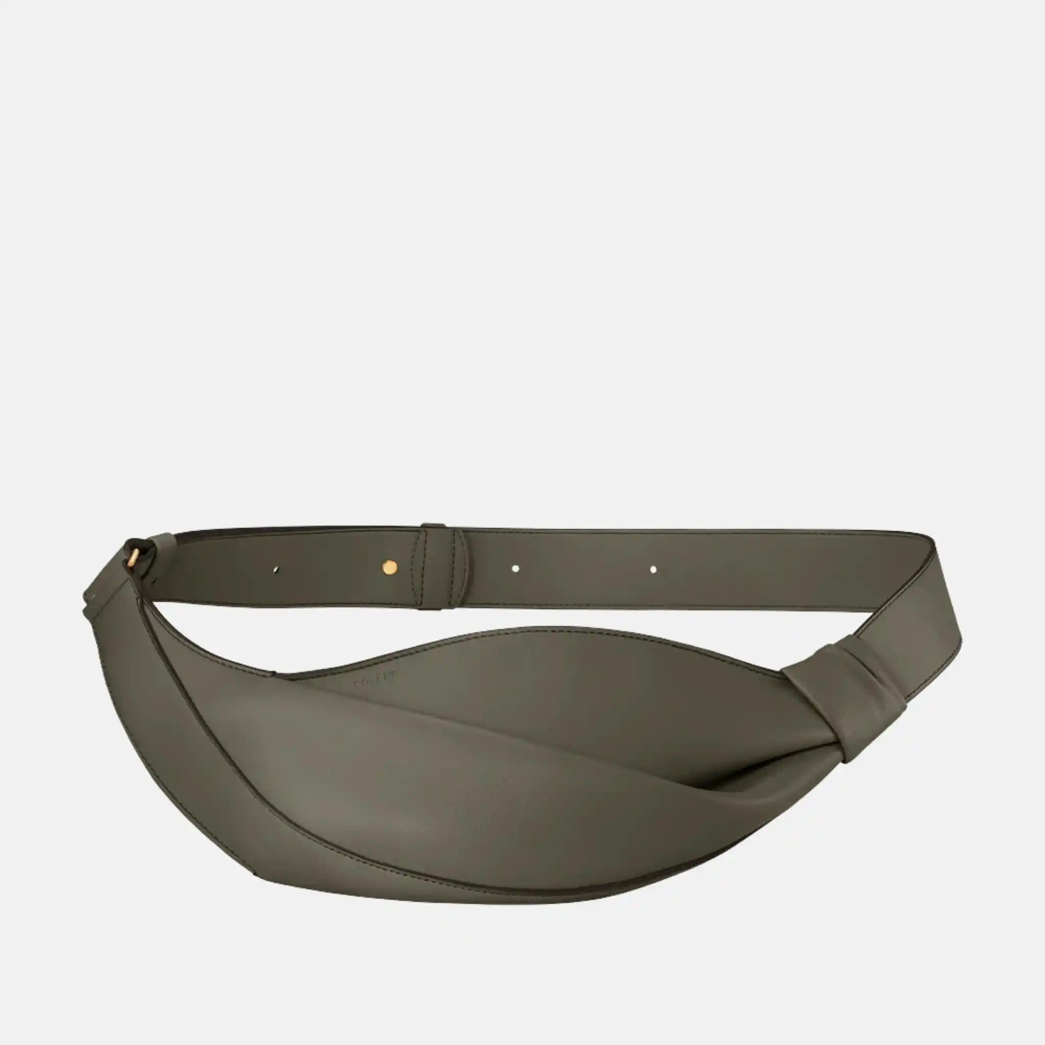 Polene Neyu Smooth Edition Nappa Leather Bag, Smoky Green