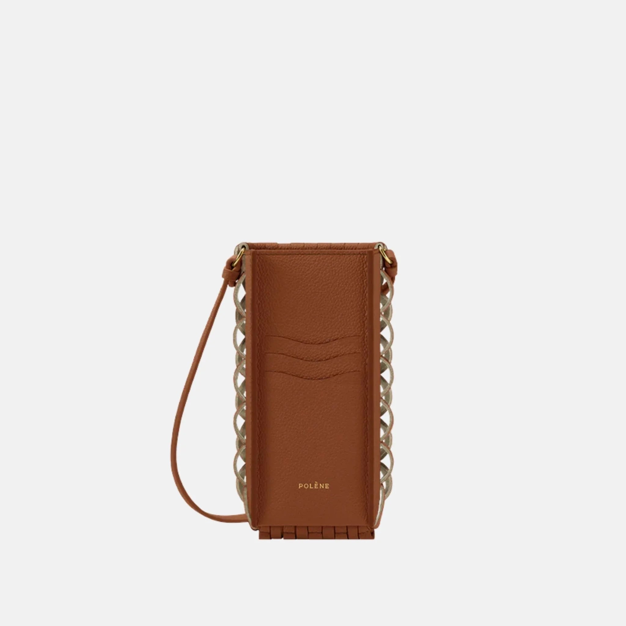 Polene Onda Phone Case Edition, Cognac, Back