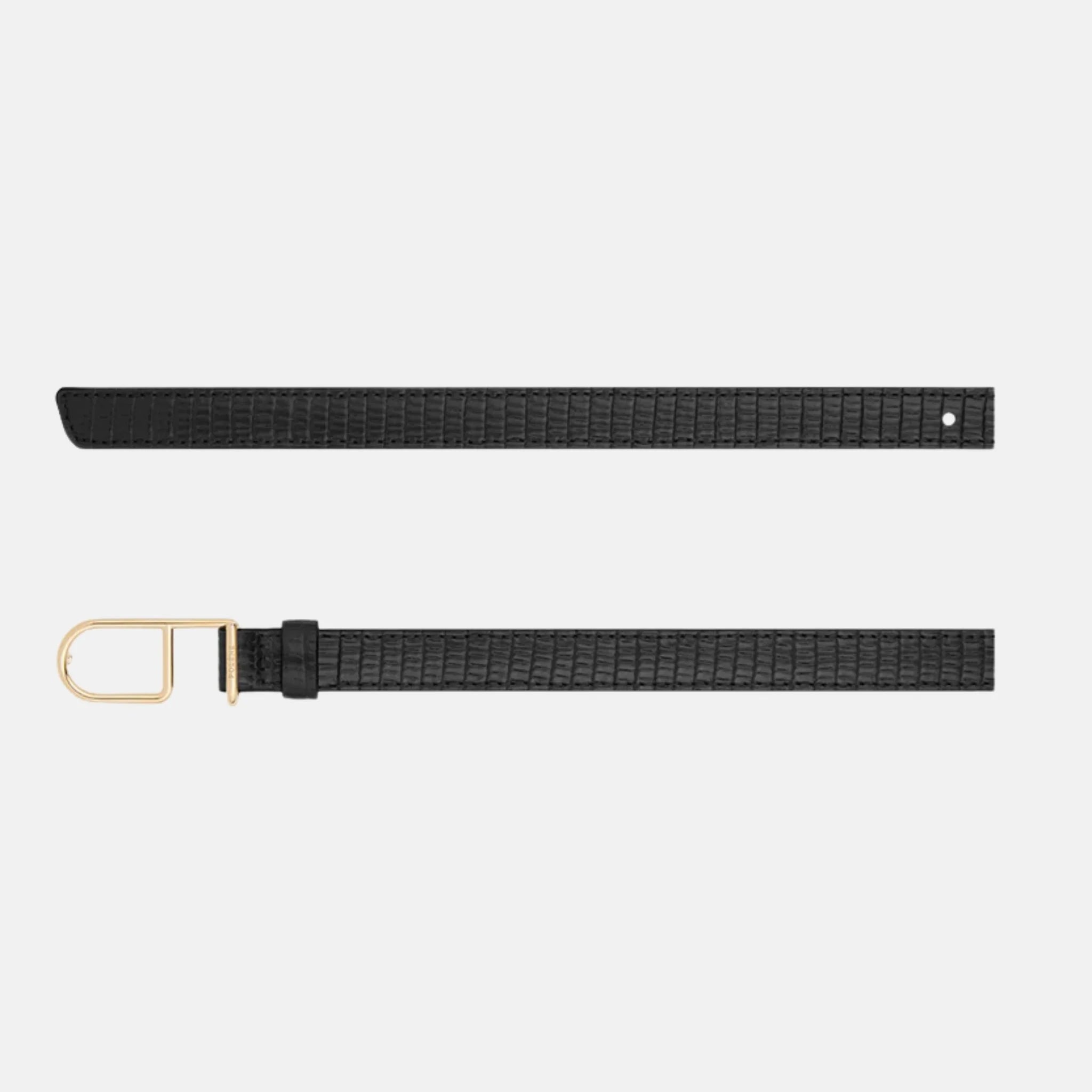 Polene Umi Thin Belt Black Lizard Edition, Full