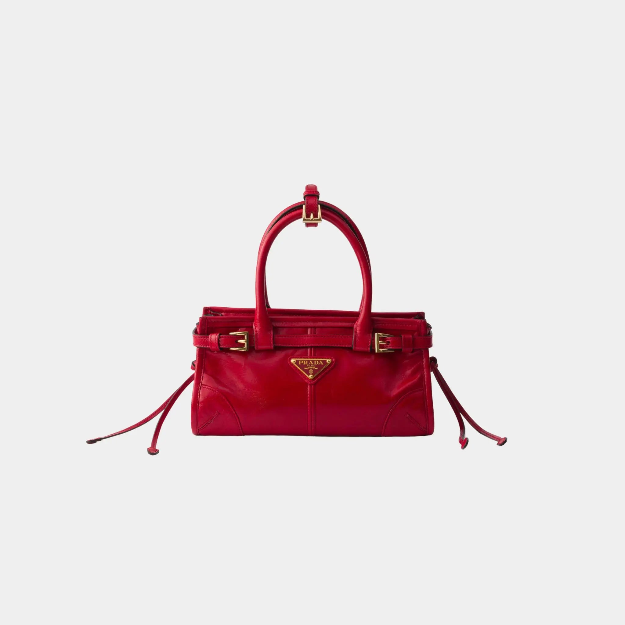 Prada Bonnie Mini Leather Handbag, Front